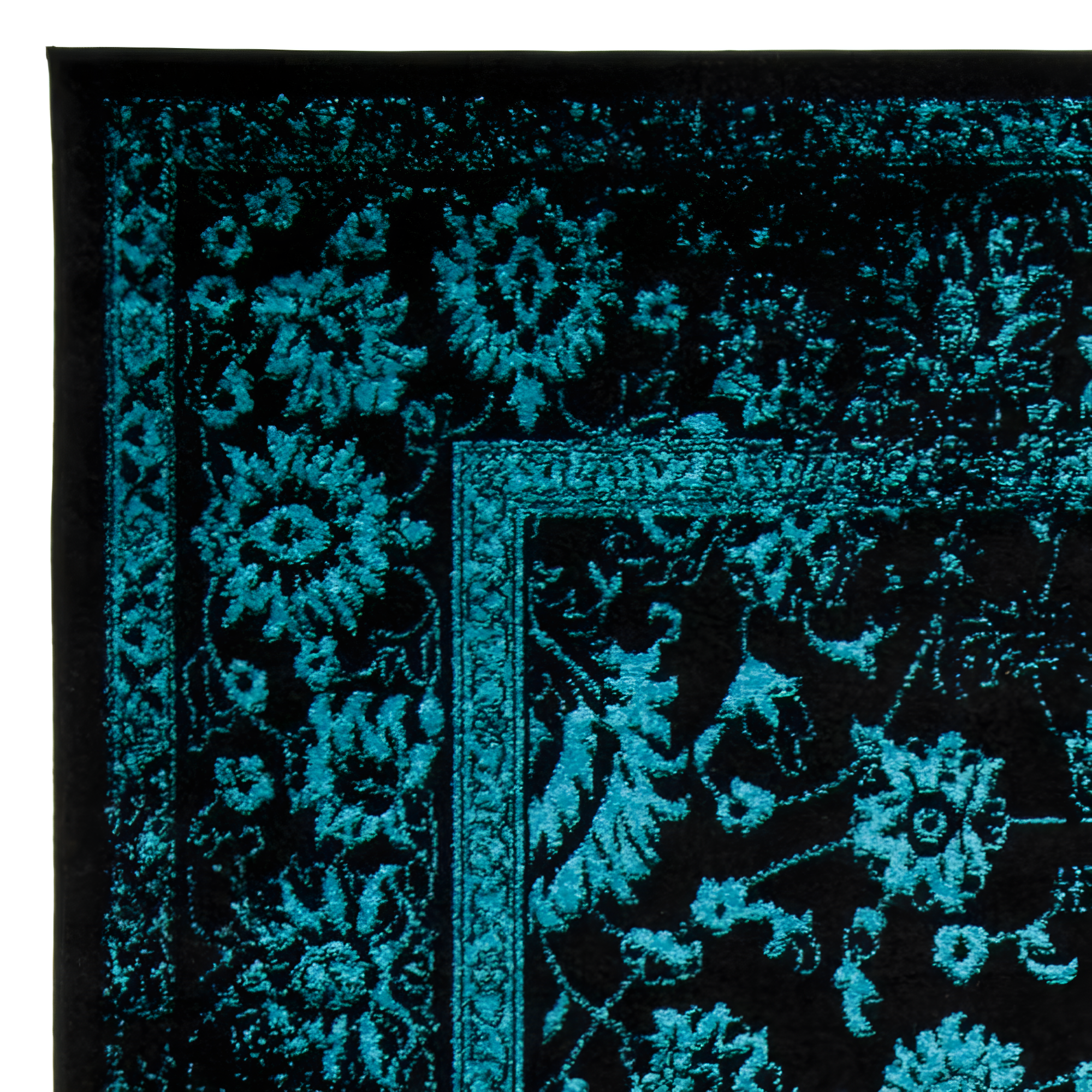 Adirondack ADR109 Machine Made Indoor Area Rug - Black/Teal - 8'x10' - Safavieh