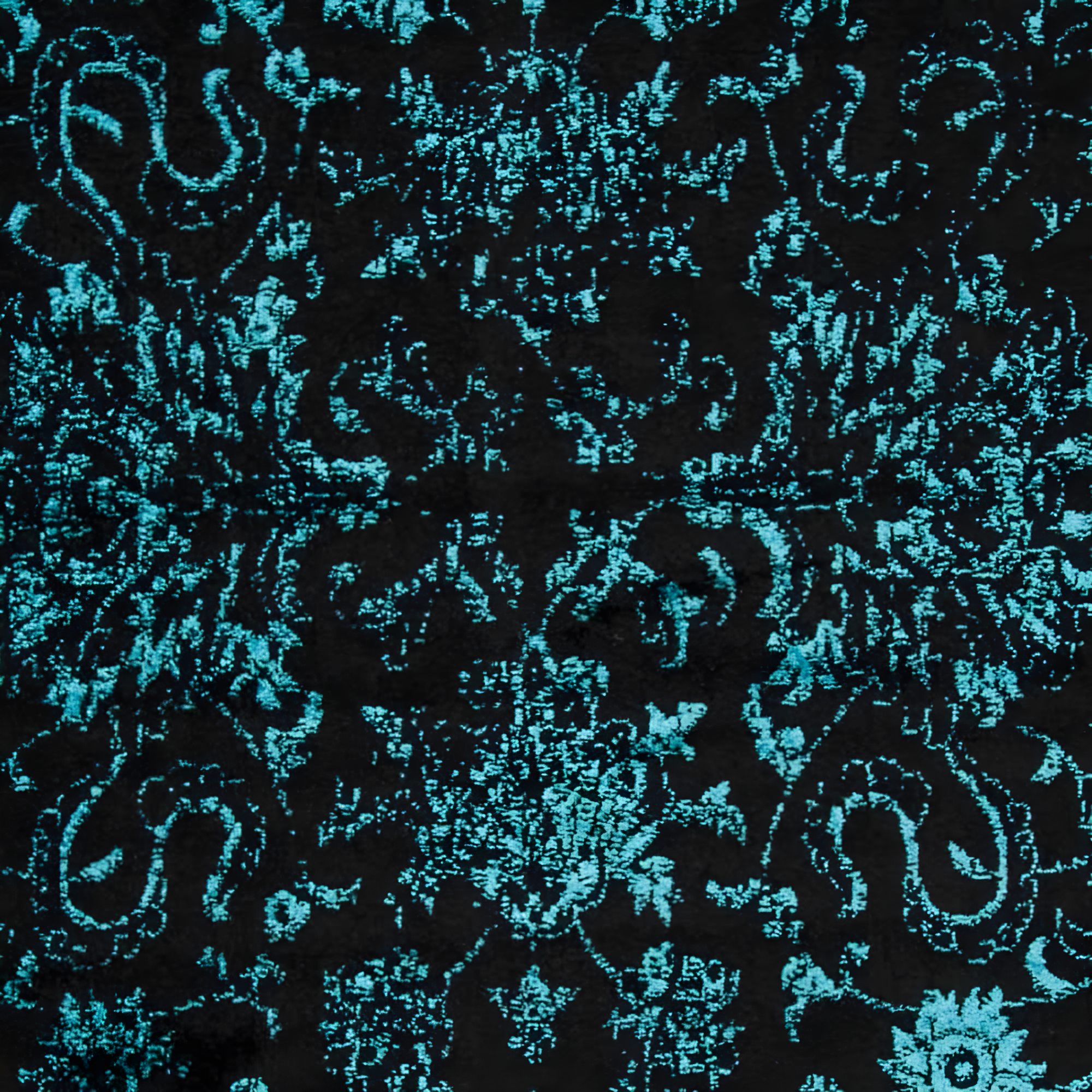 Adirondack ADR109 Machine Made Indoor Area Rug - Black/Teal - 8'x10' - Safavieh