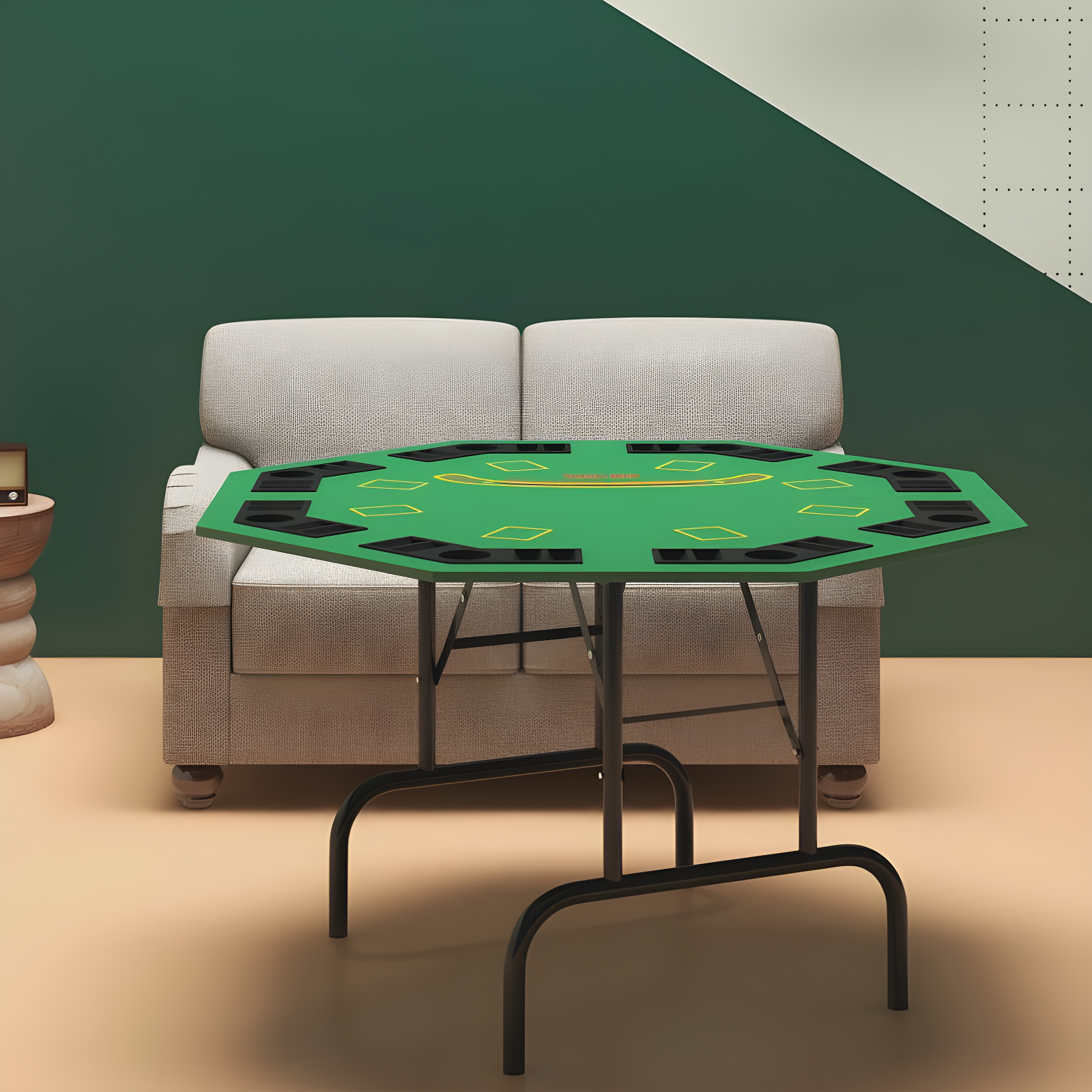 Soozier Soozier 47.25'' 8 - Player Foldable Poker Table