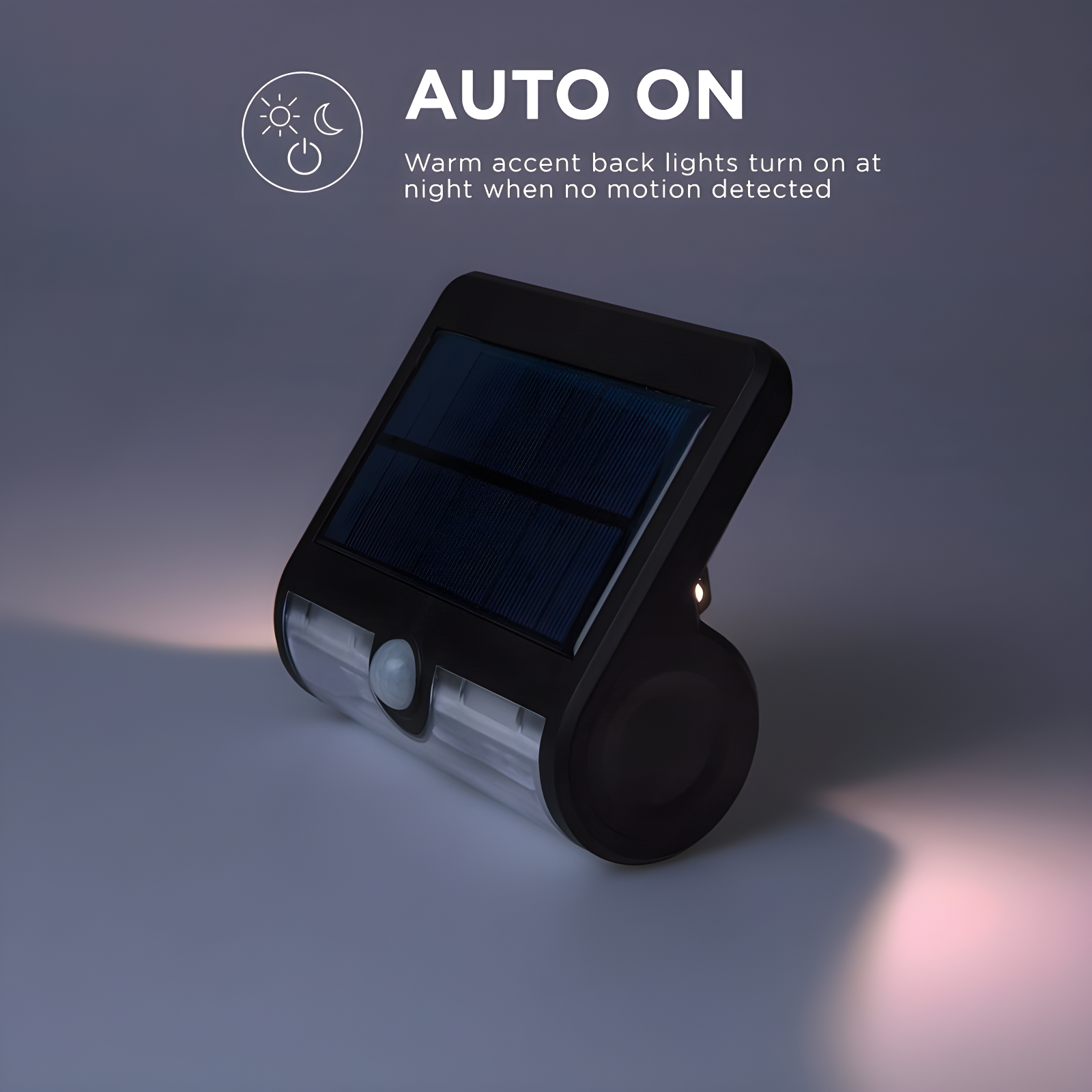 Home Zone Security 1 - Head LED Solar Powered Dusk to Dawn Outdoor Security Wall Pack with Motion Sensor (Set of 2)