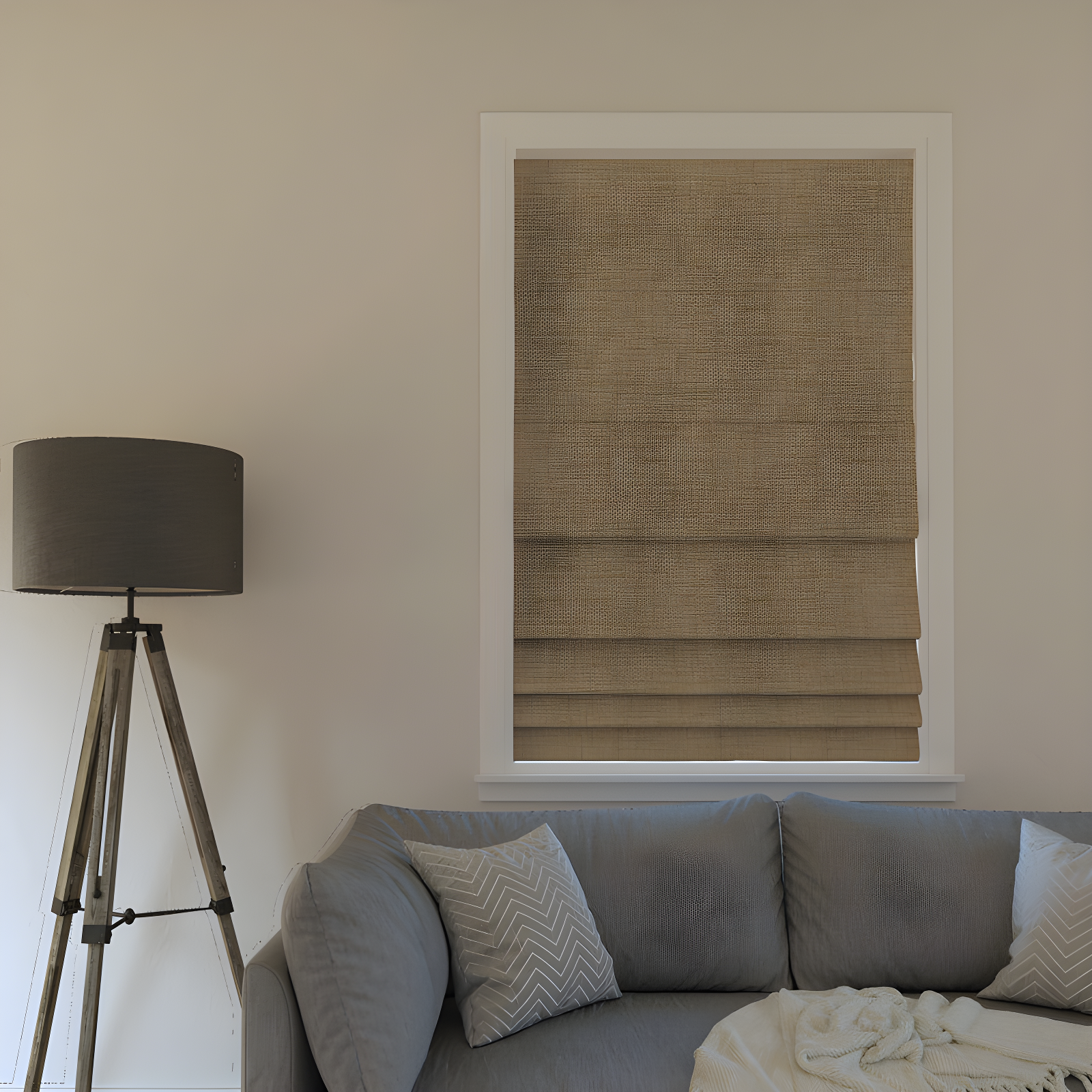 Sun Zero Sun Zero Somerton Thermal 100% Blackout Cordless Roman Shade