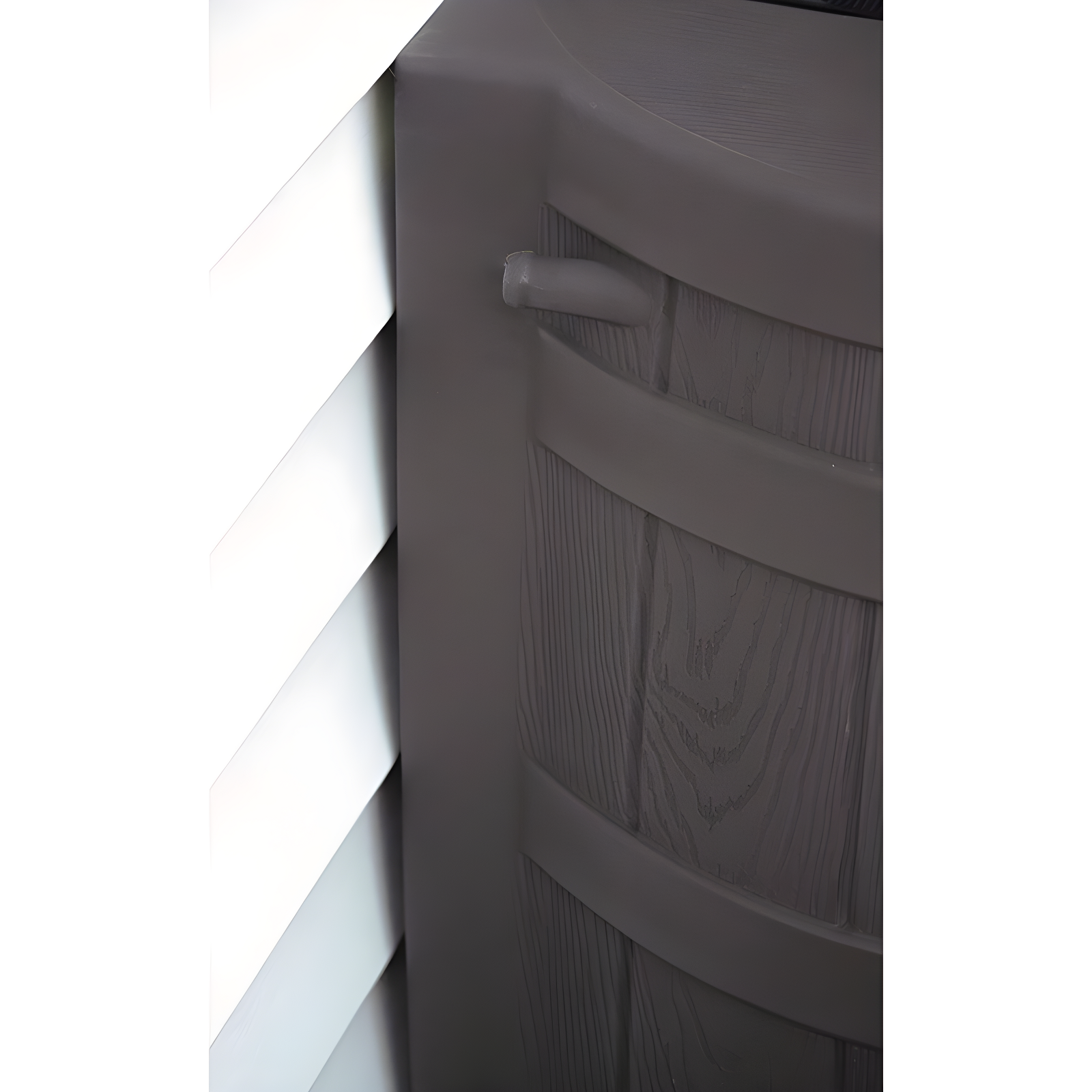Good Ideas Rain Wizard Whiskey Style Rain Barrel with Overflow and Spigot