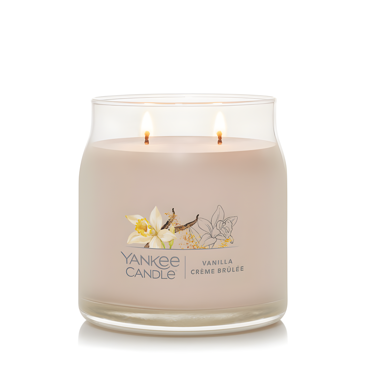 YANKEE CANDLE Signature Vanilla Crème Brulée Scented Candle