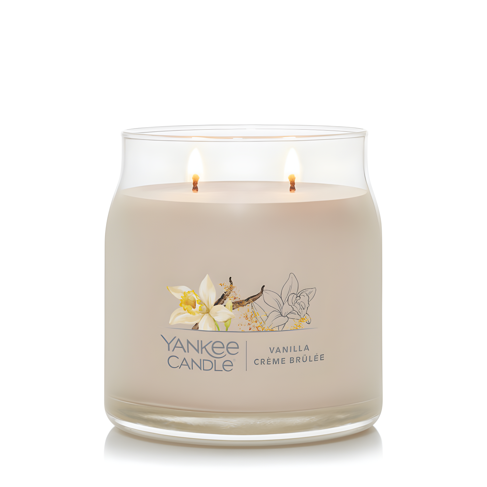 YANKEE CANDLE Signature Vanilla Crème Brulée Scented Candle