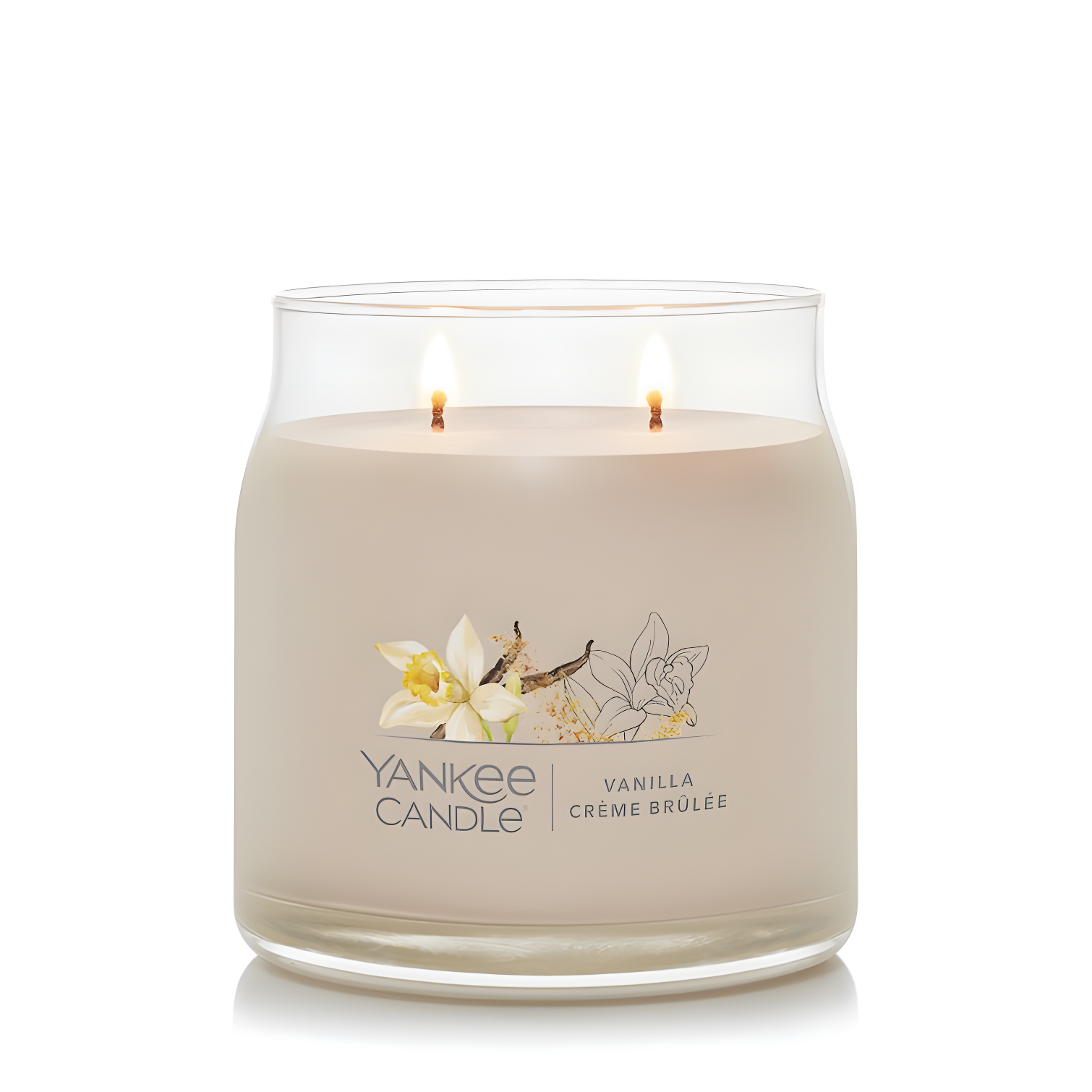 YANKEE CANDLE Signature Vanilla Crème Brulée Scented Candle
