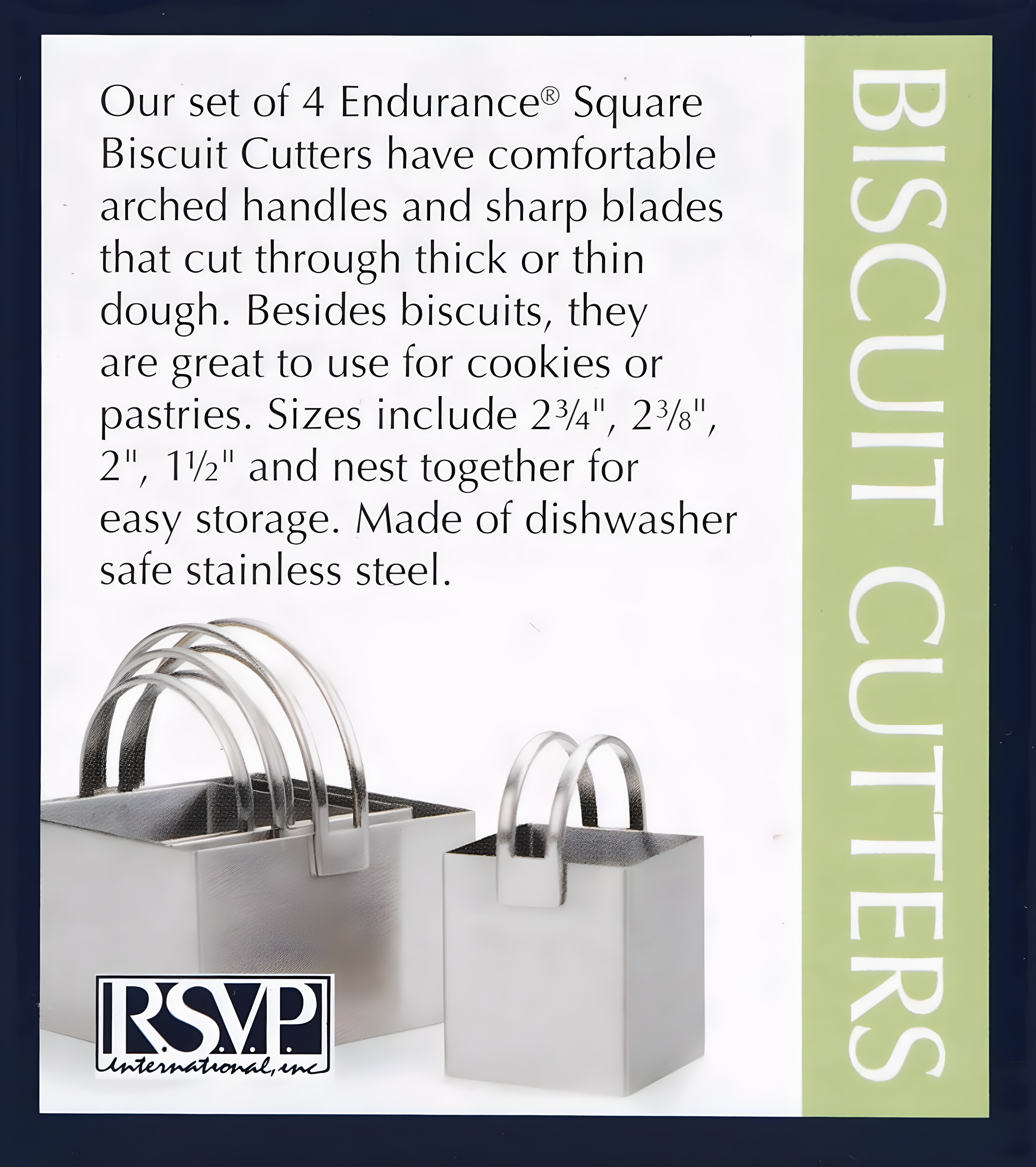 RSVP International 4 -Piece Cookie Cutter
