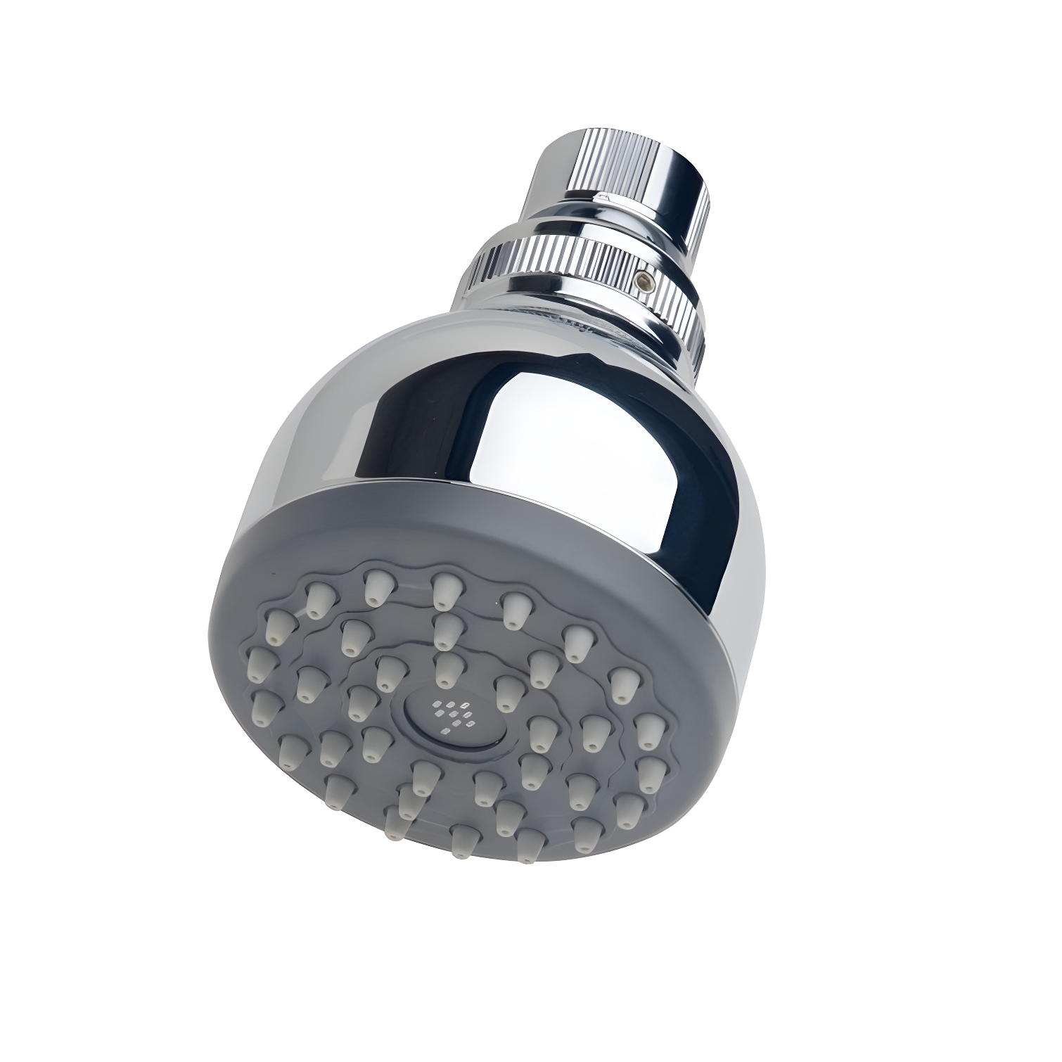 1-Spray 2.8 in. Single Wall Mount Fixed Shower Head in Chrome