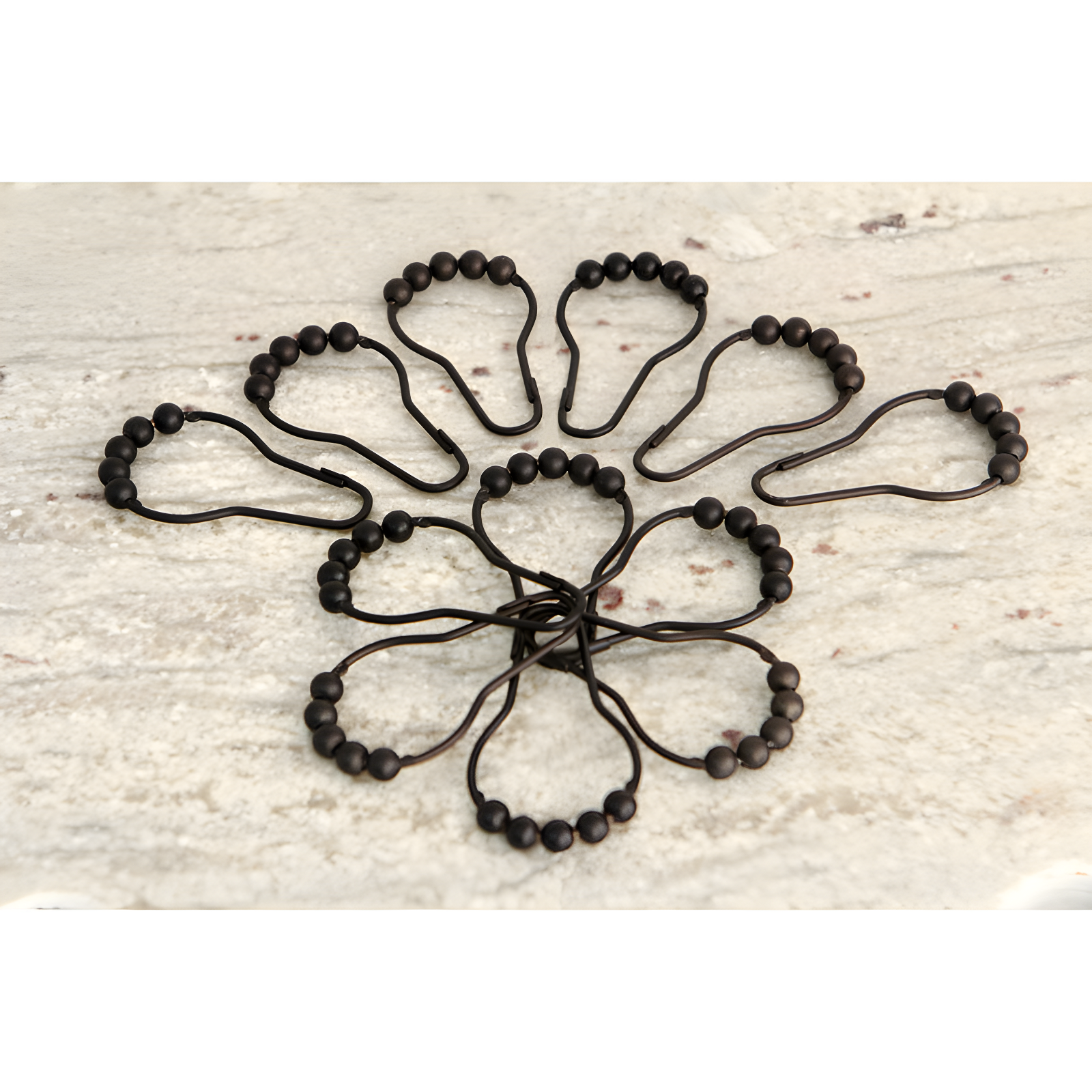 Kingston Brass Kingston Brass Edenscape Roller Ball Shower Curtain Rings (12 Pieces/Set) (Set of 12)