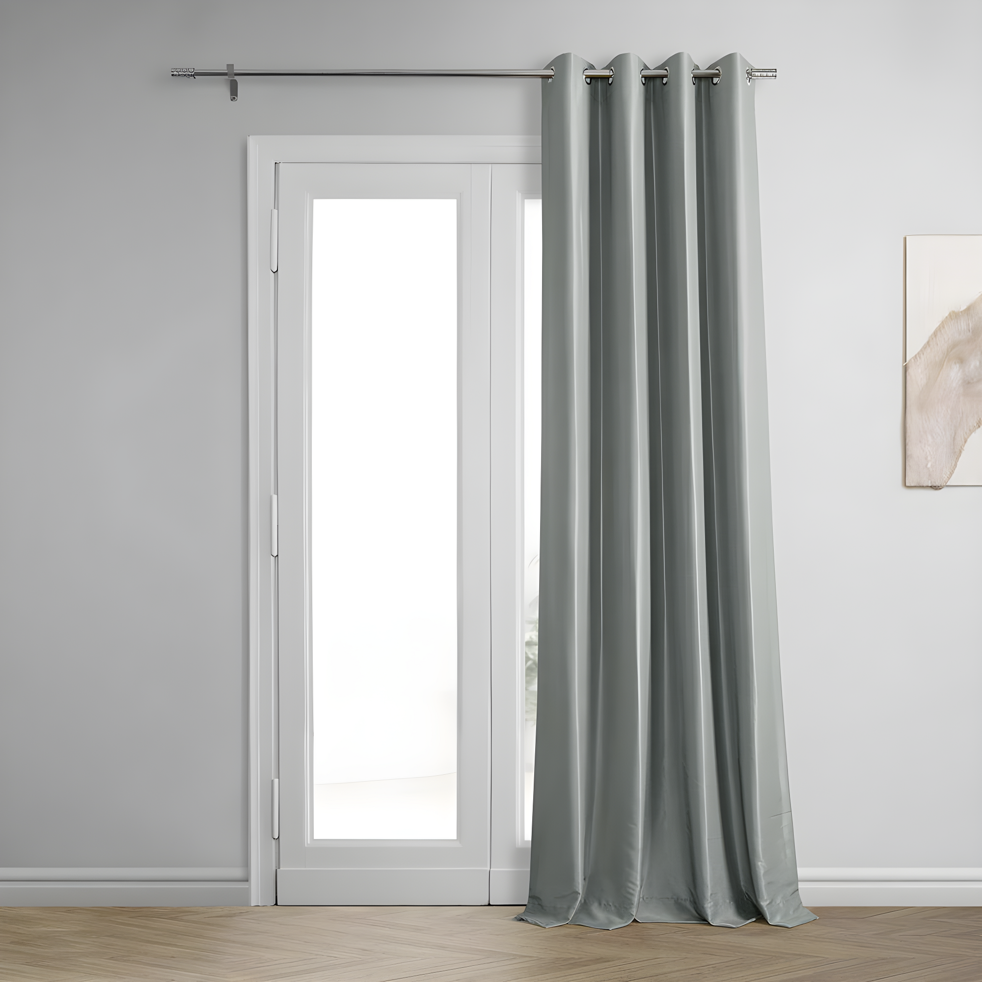 Half Price Drapes Signature Angora Beige Plush Velvet Hotel Blackout Curtains(1 Panel), 50W X 96L
