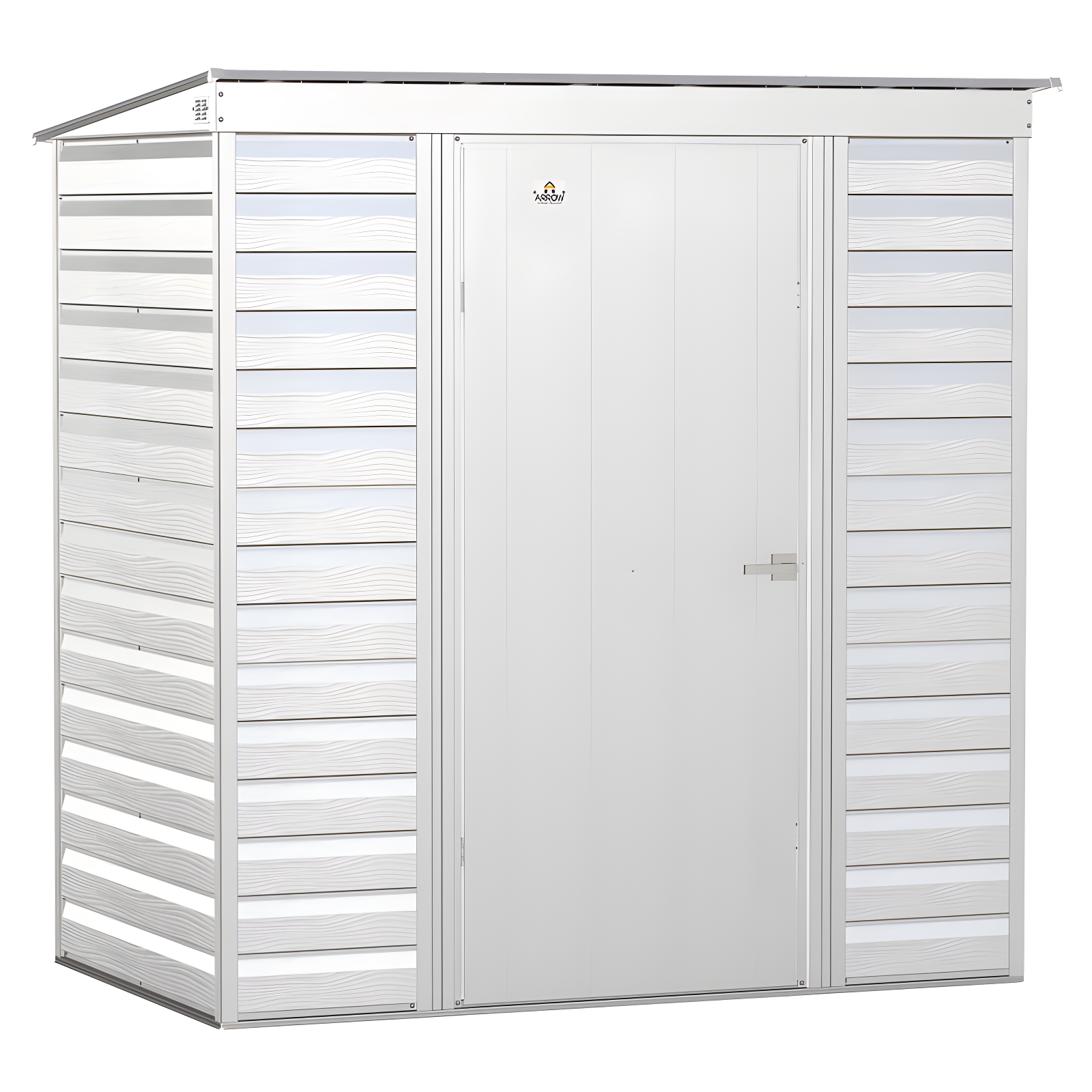 6 ft. W x 4 ft. D Steel Horizontal Storage Shed