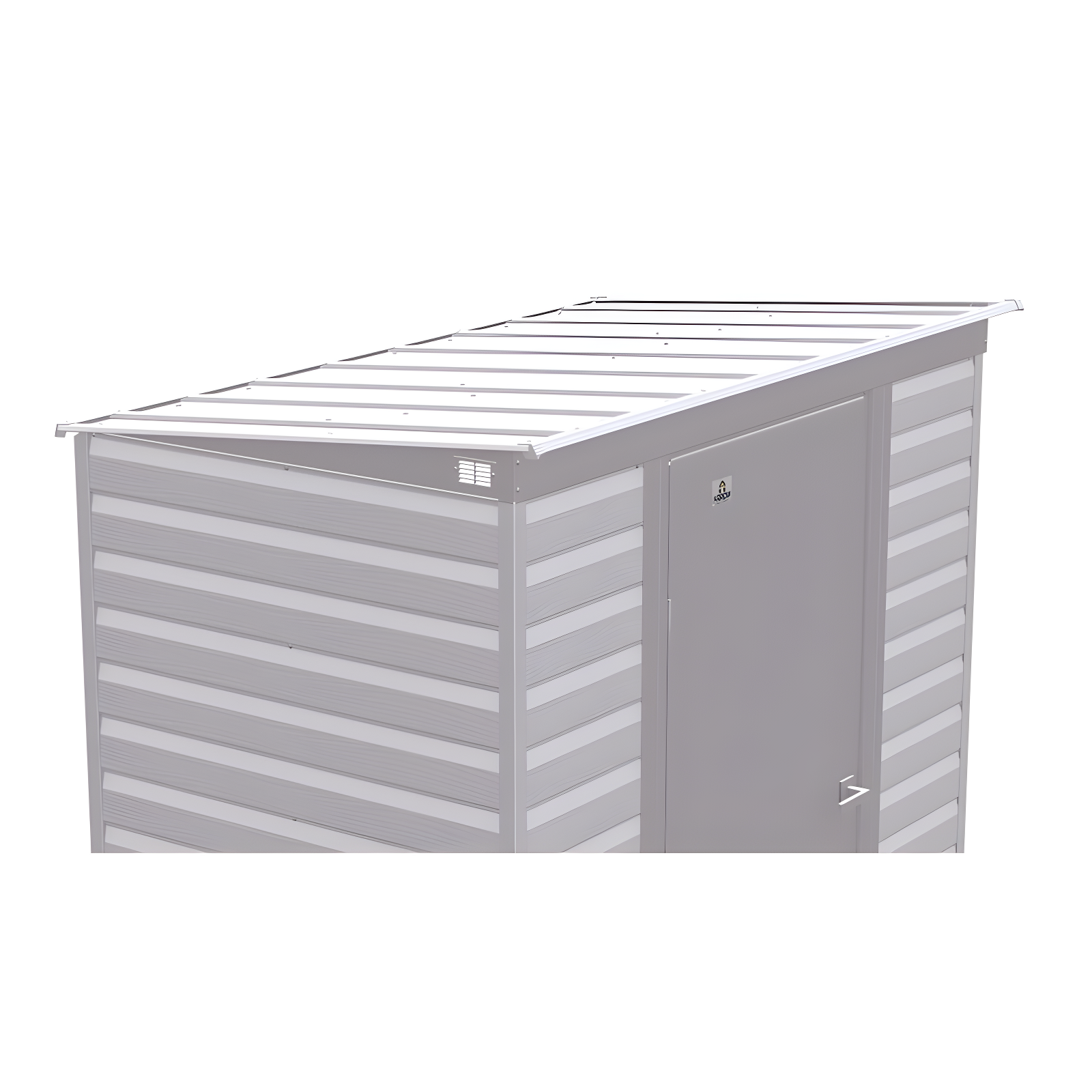 6 ft. W x 4 ft. D Steel Horizontal Storage Shed