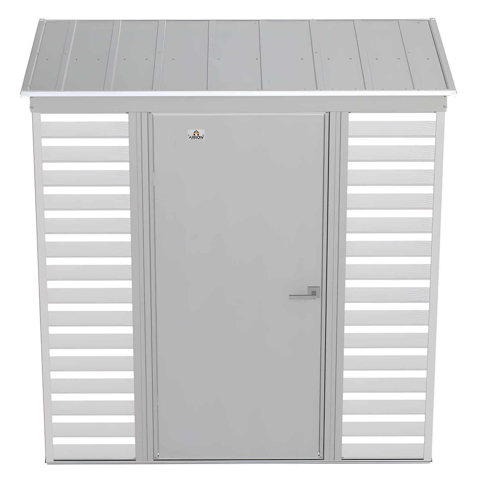 6 ft. W x 4 ft. D Steel Horizontal Storage Shed