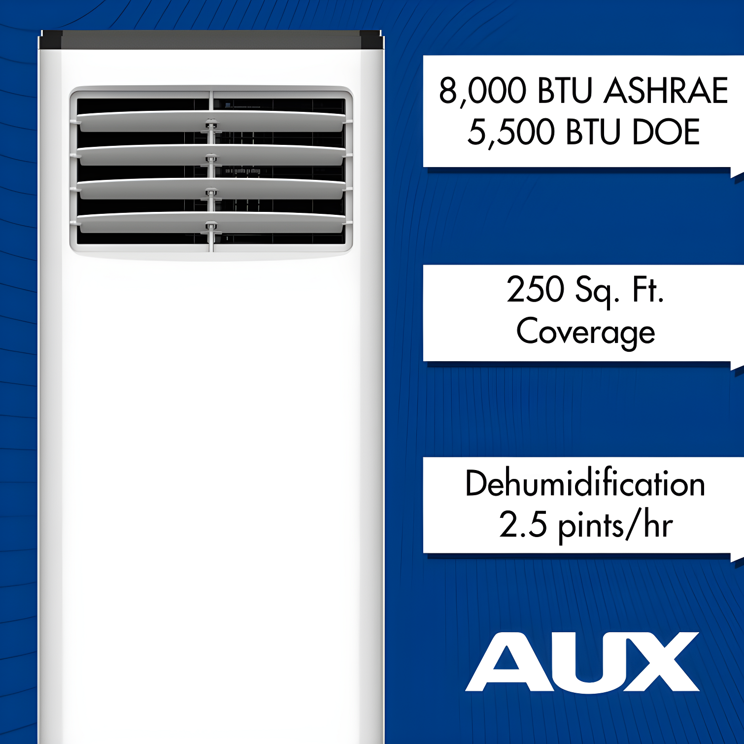 AUX 8000 BTU Portable Air Conditioner for 200 Square Feet