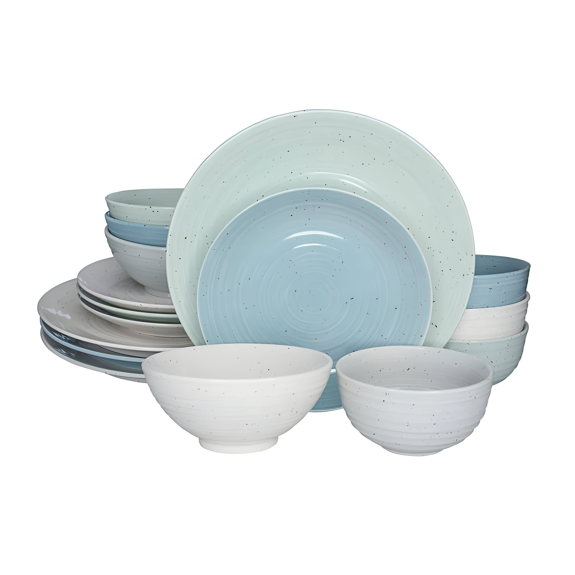 Siterra Artist's Blend Stoneware 16 Pc Dinnerware Set
