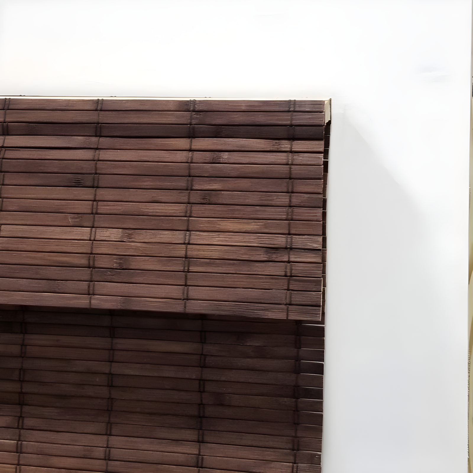 Radiance Brooklyn 36-in Cordless Cocoa Bamboo Roman Shade