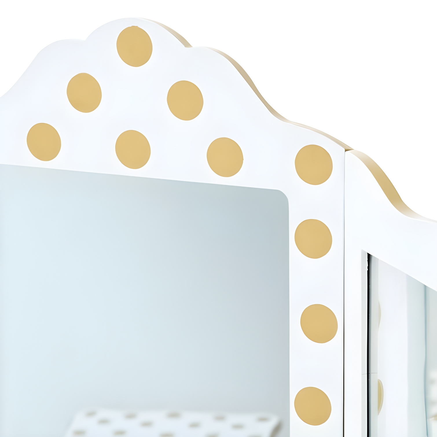 Teamson Kids Gisele Wooden Polka Dot 2-pc. Play Vanity for Accessories