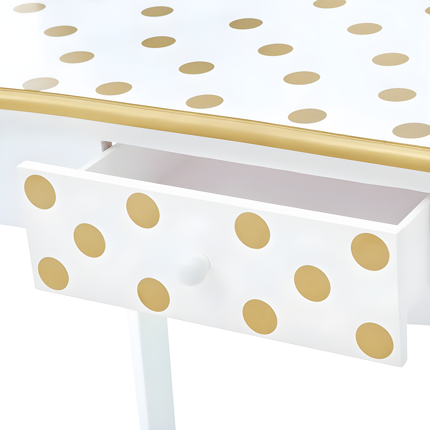 Teamson Kids Gisele Wooden Polka Dot 2-pc. Play Vanity for Accessories