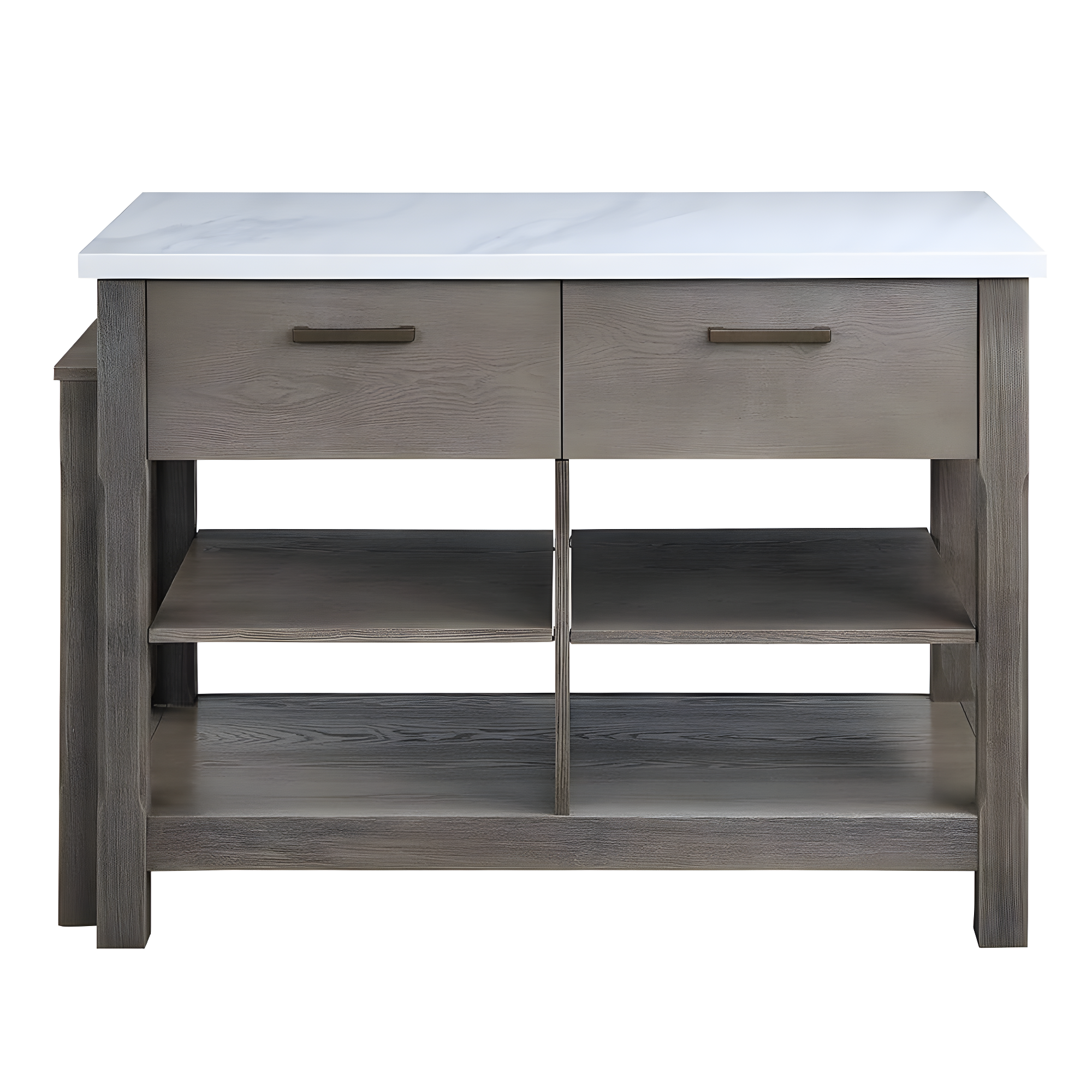 Acme Kitchen Cart With Wooden Top, Black- Saltoro Sherpi