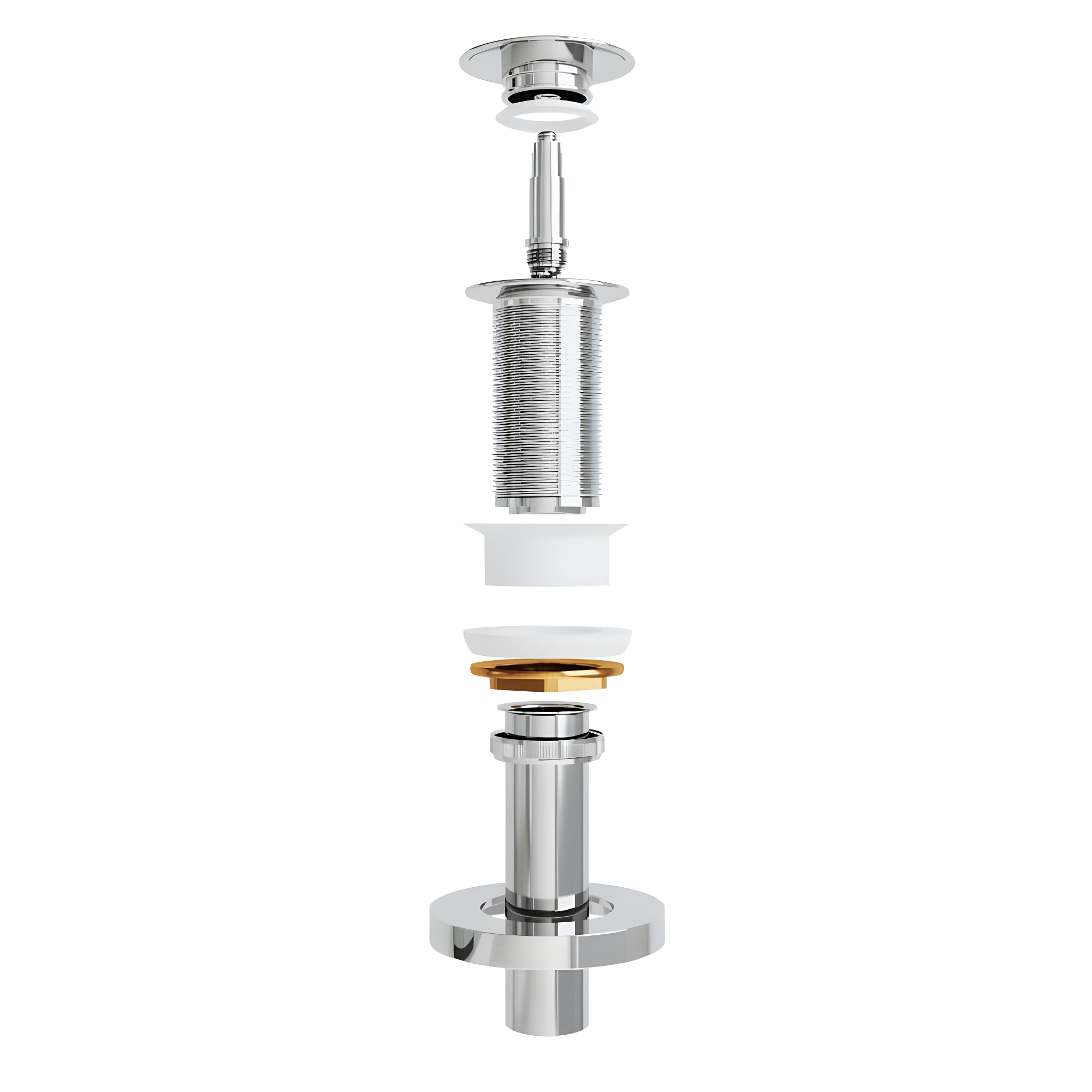 VIGO Vessel Bathroom Sink Pop-Up Drain and Mounting Ring in Chrome
