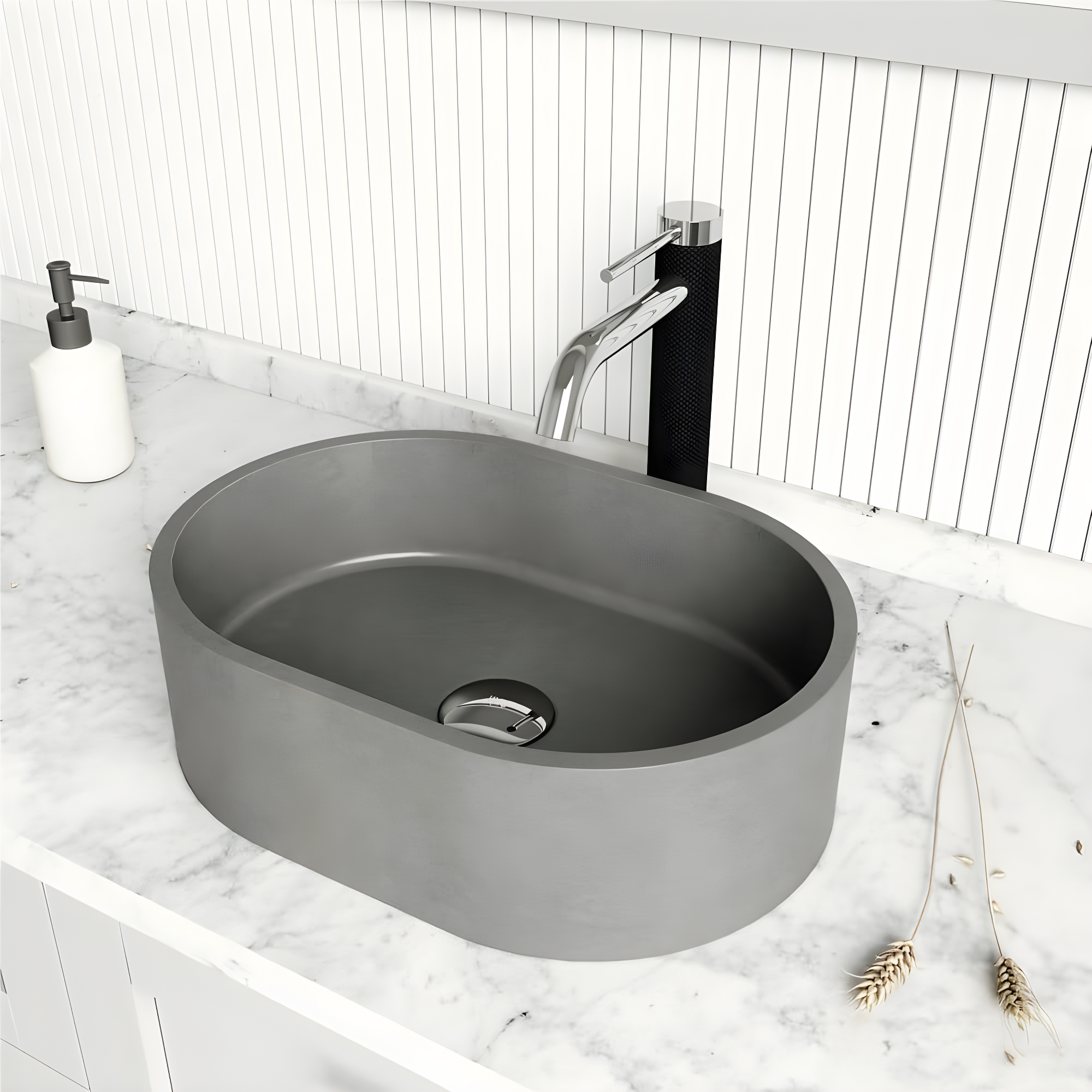 VIGO Vessel Bathroom Sink Pop-Up Drain and Mounting Ring in Chrome