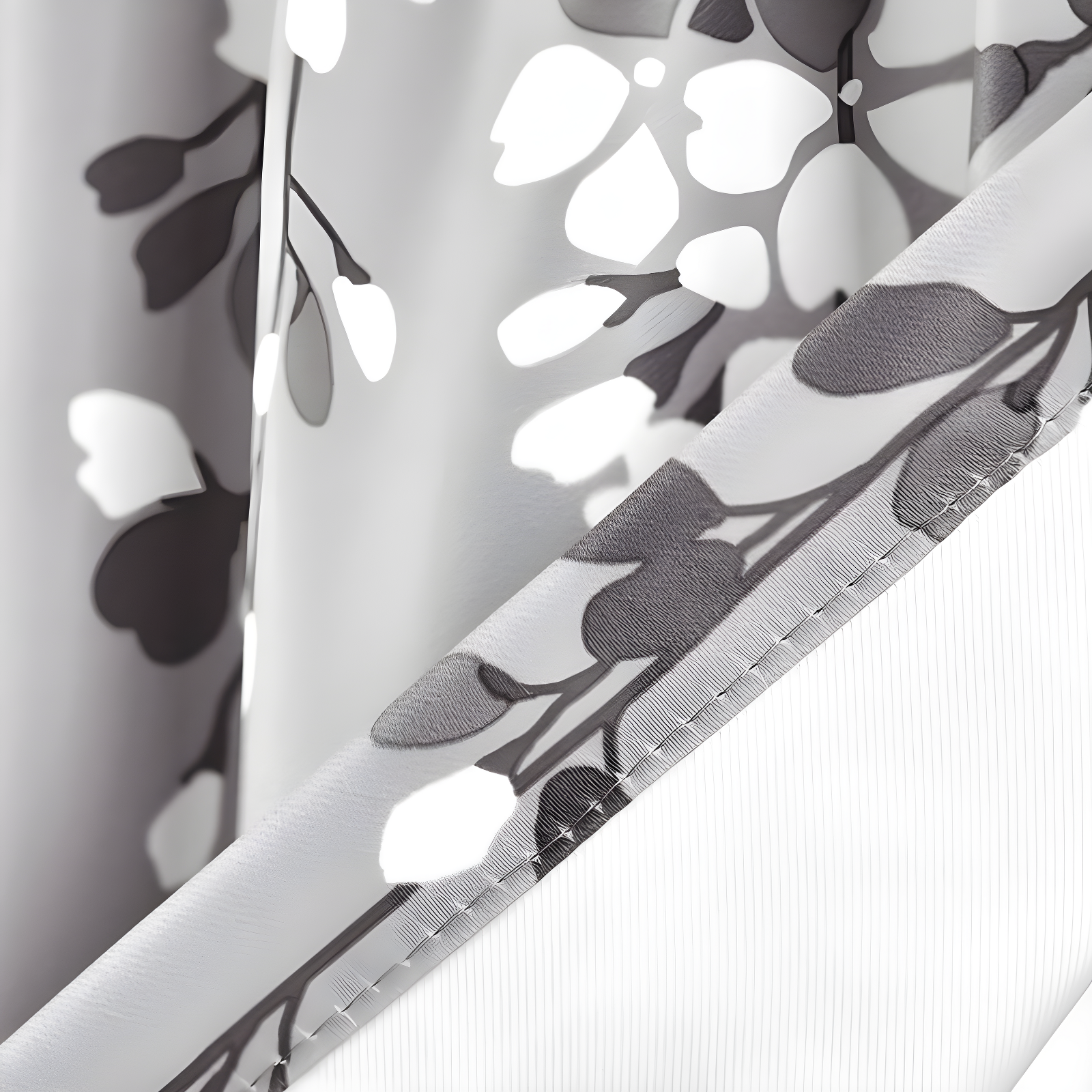 Floral Tailored 52'' W Window Valance