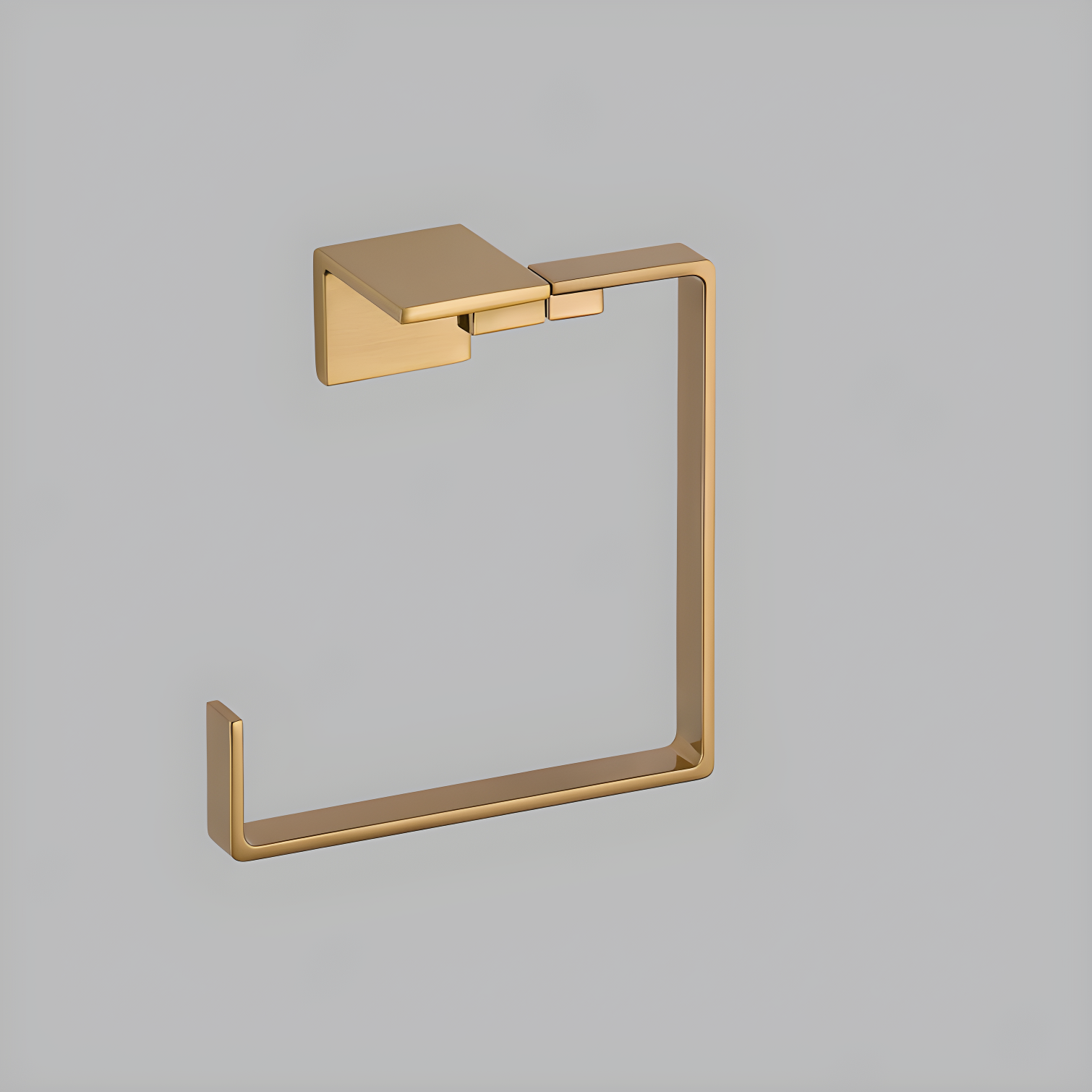 Vero Wall Mount Square Open Towel Ring Bath Hardware Accessory