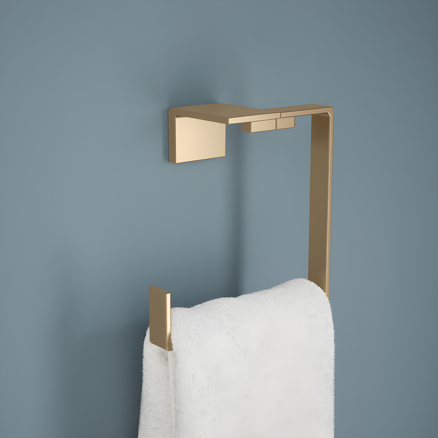 Vero Wall Mount Square Open Towel Ring Bath Hardware Accessory
