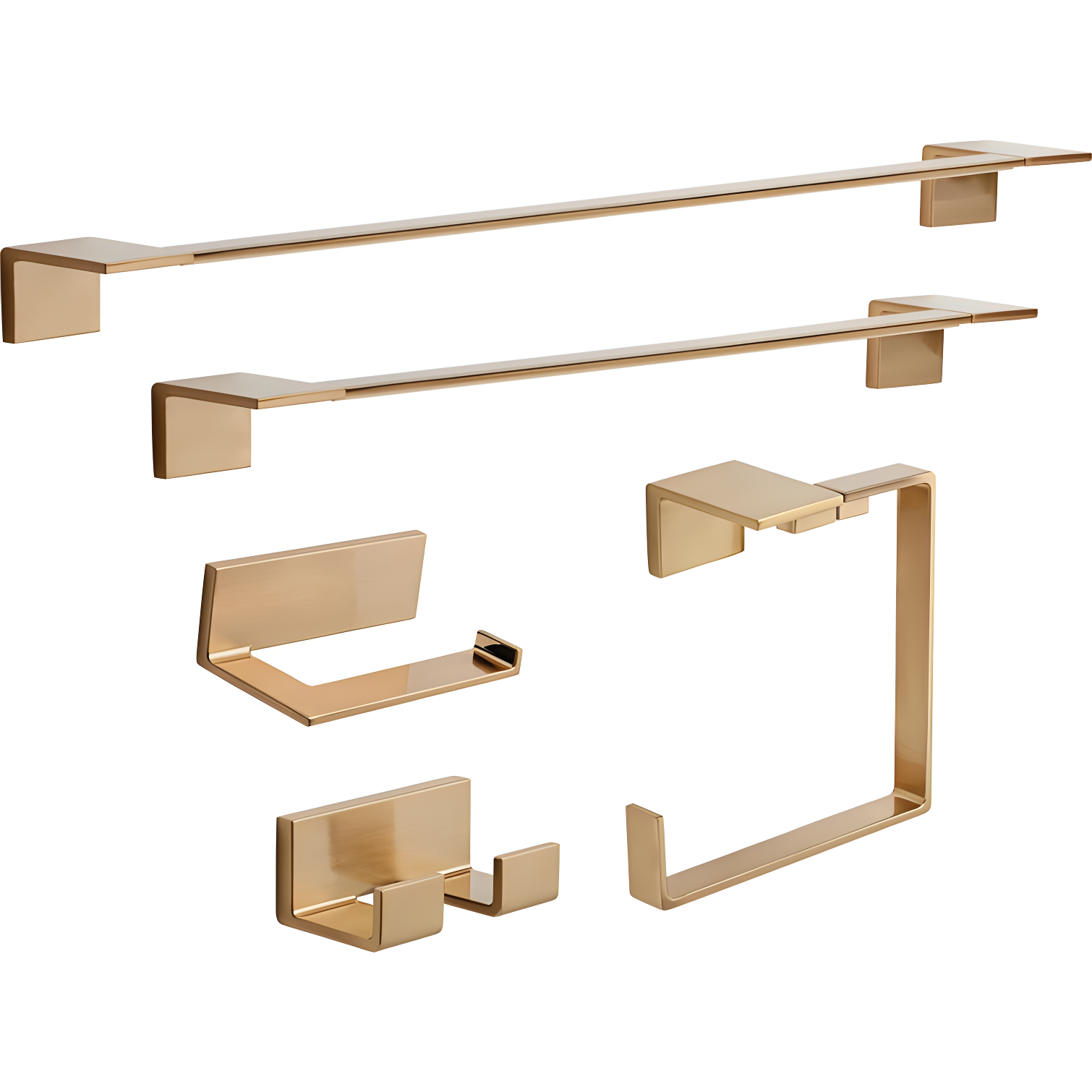 Vero Wall Mount Square Open Towel Ring Bath Hardware Accessory