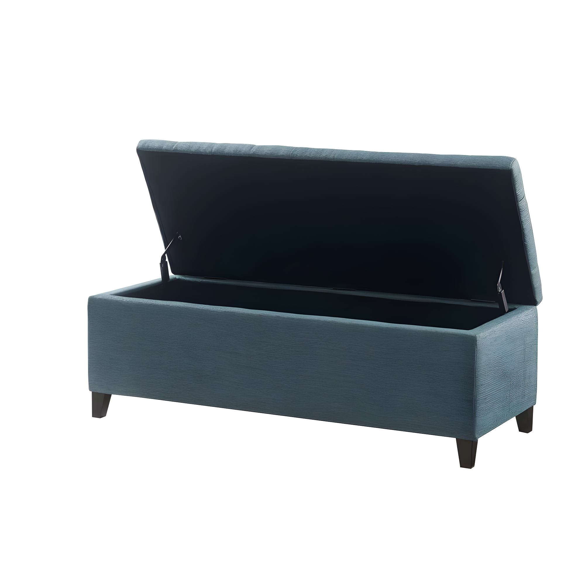 Selah Tufted Top Storage Bench Blue - Madison Park