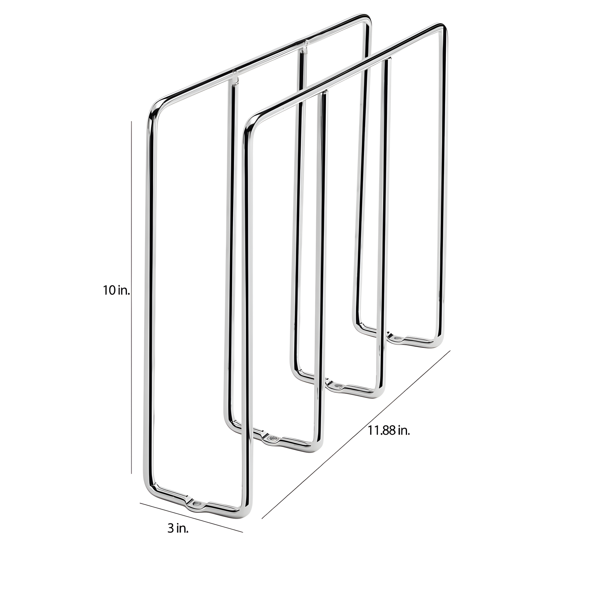 Rev-A-Shelf Rev-A-Shelf 596-10CR-52 Chrome U-Shaped Bakeware Cabinet Organizer (2 Pack) (Set of 2)