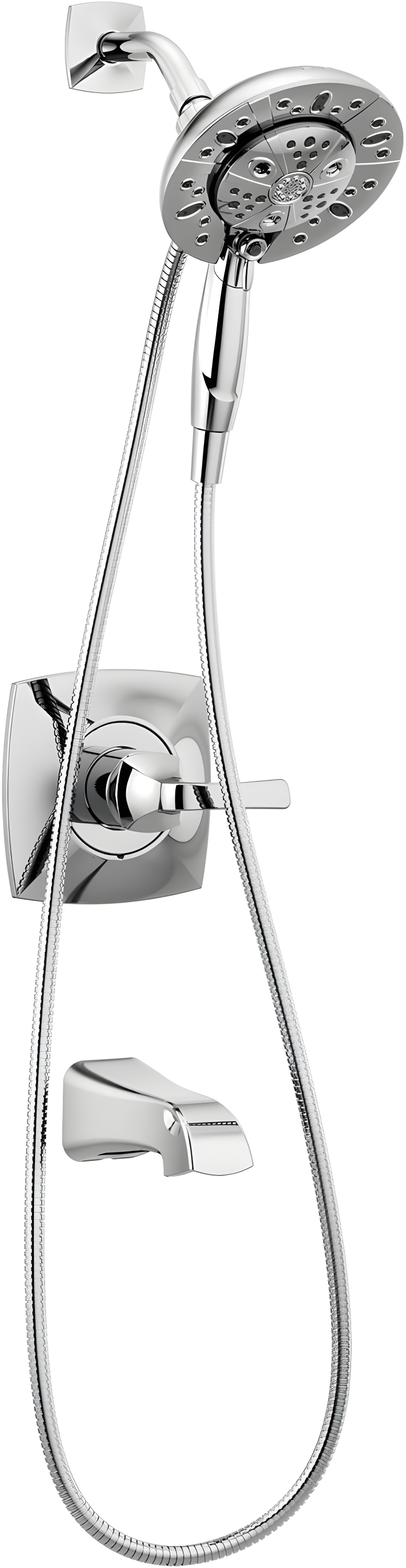 Vesna Single-Function Tub Shower Faucet Set, Shower Trim Kit with In2ition Shower Head and Valve