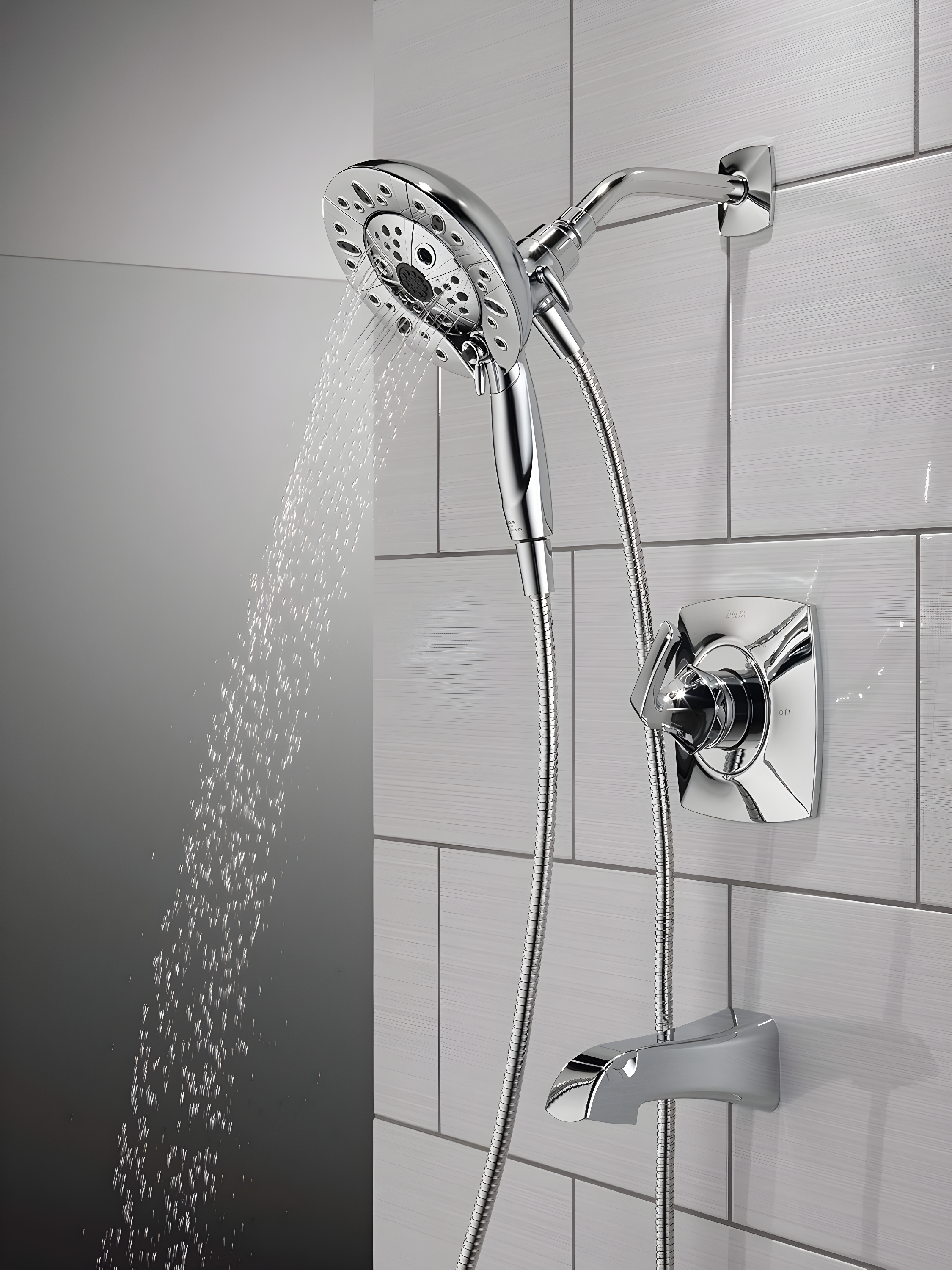 Vesna Single-Function Tub Shower Faucet Set, Shower Trim Kit with In2ition Shower Head and Valve