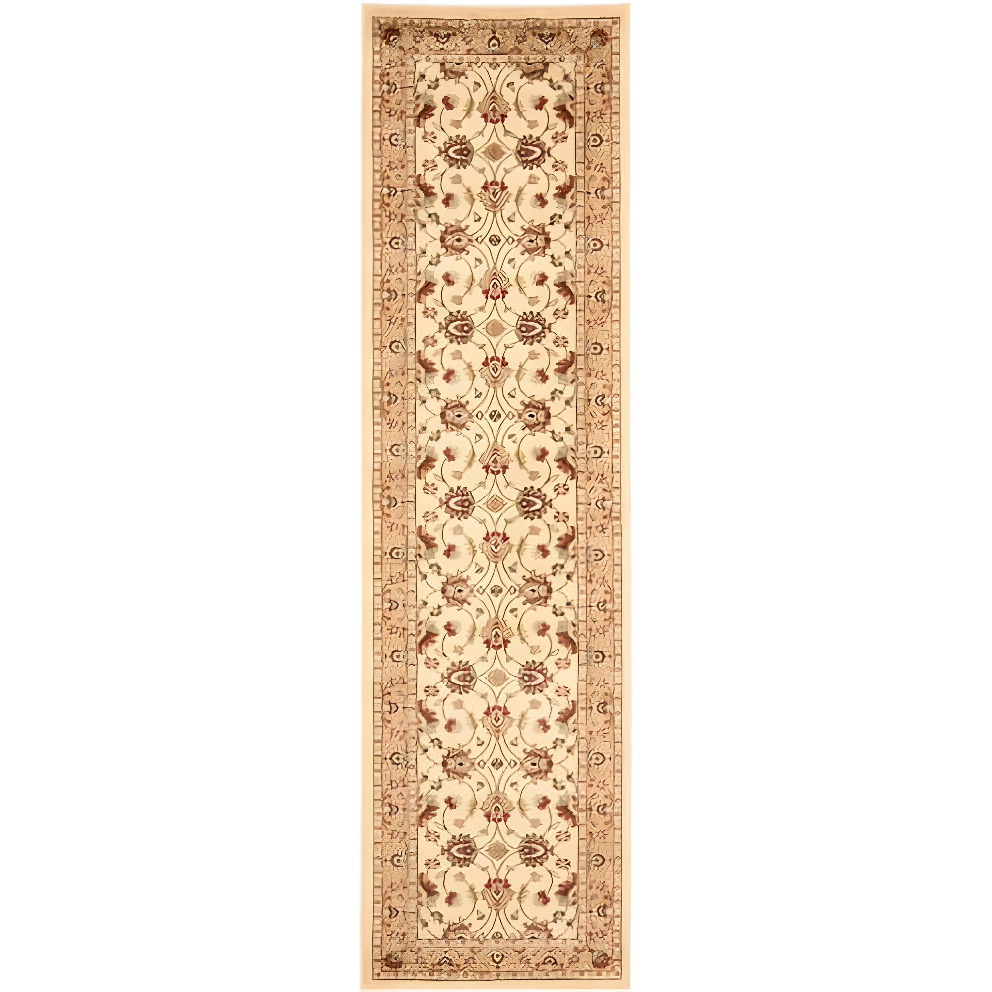 Lyndhurst LNH553 Power Loomed Runner Rug - Ivory/Beige - 2'3"x16' - Safavieh