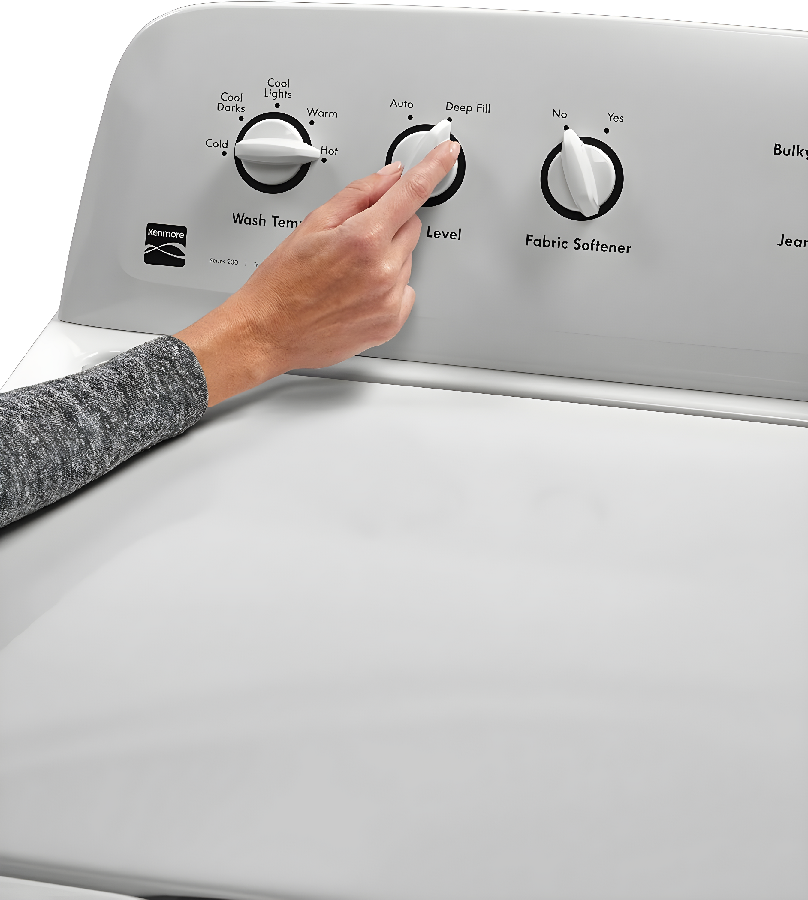 Kenmore 20362 Triple Action Agitator Top-Load Washer, 3.8 cu. ft, White