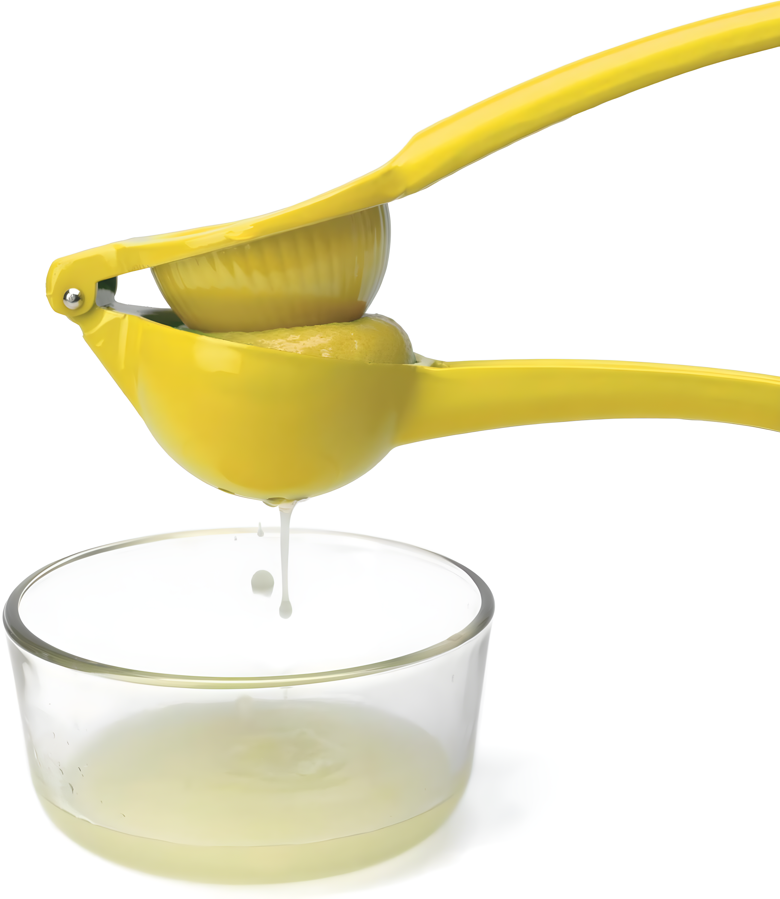 Prepworks Lemon Squeezer: Aluminum Citrus Press, Dishwasher-Safe, Yellow Juicer, 3" Height, 0.46 lbs