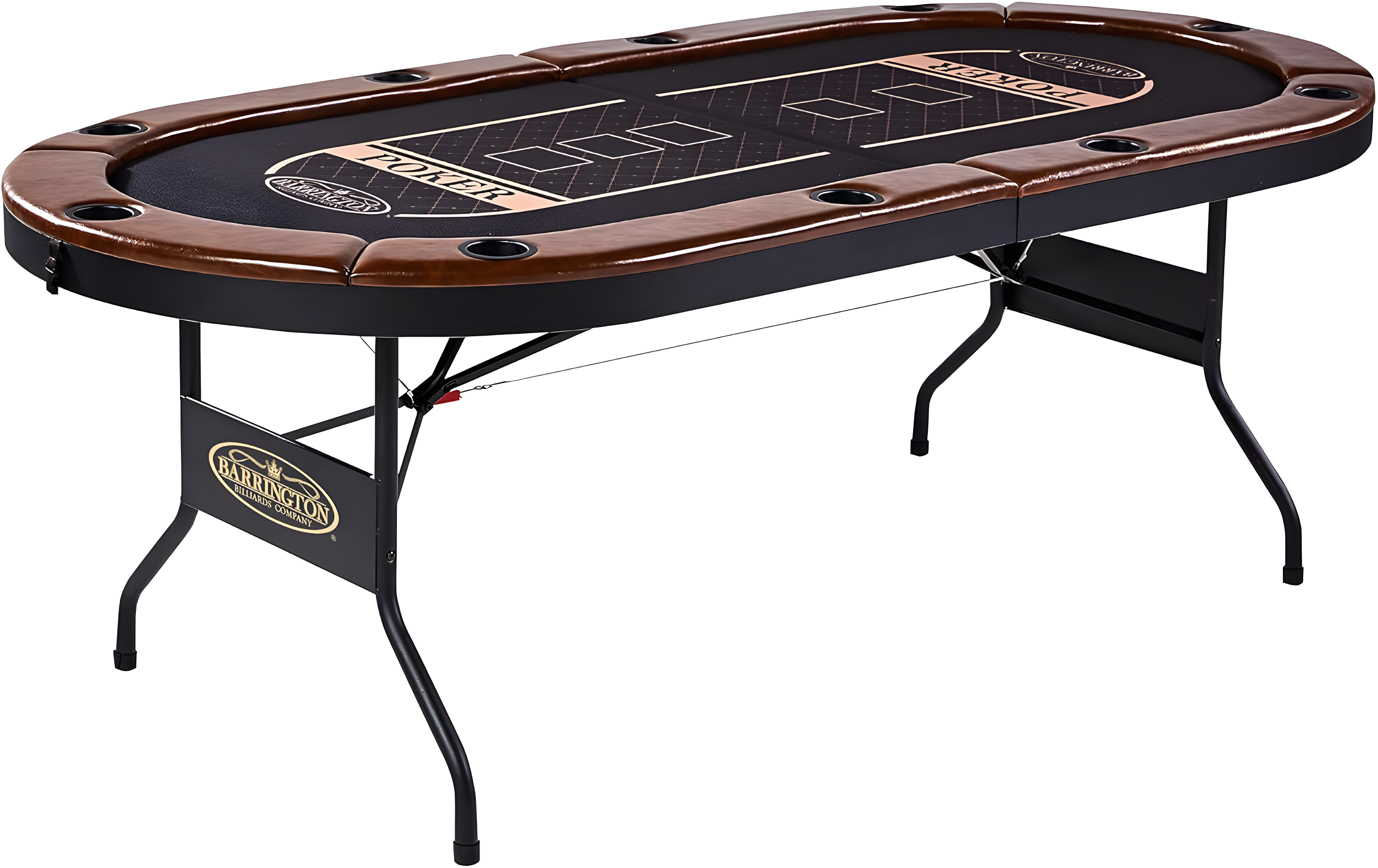 Charleston Premium Texas Hold'em 84" 10 - Player Poker Table