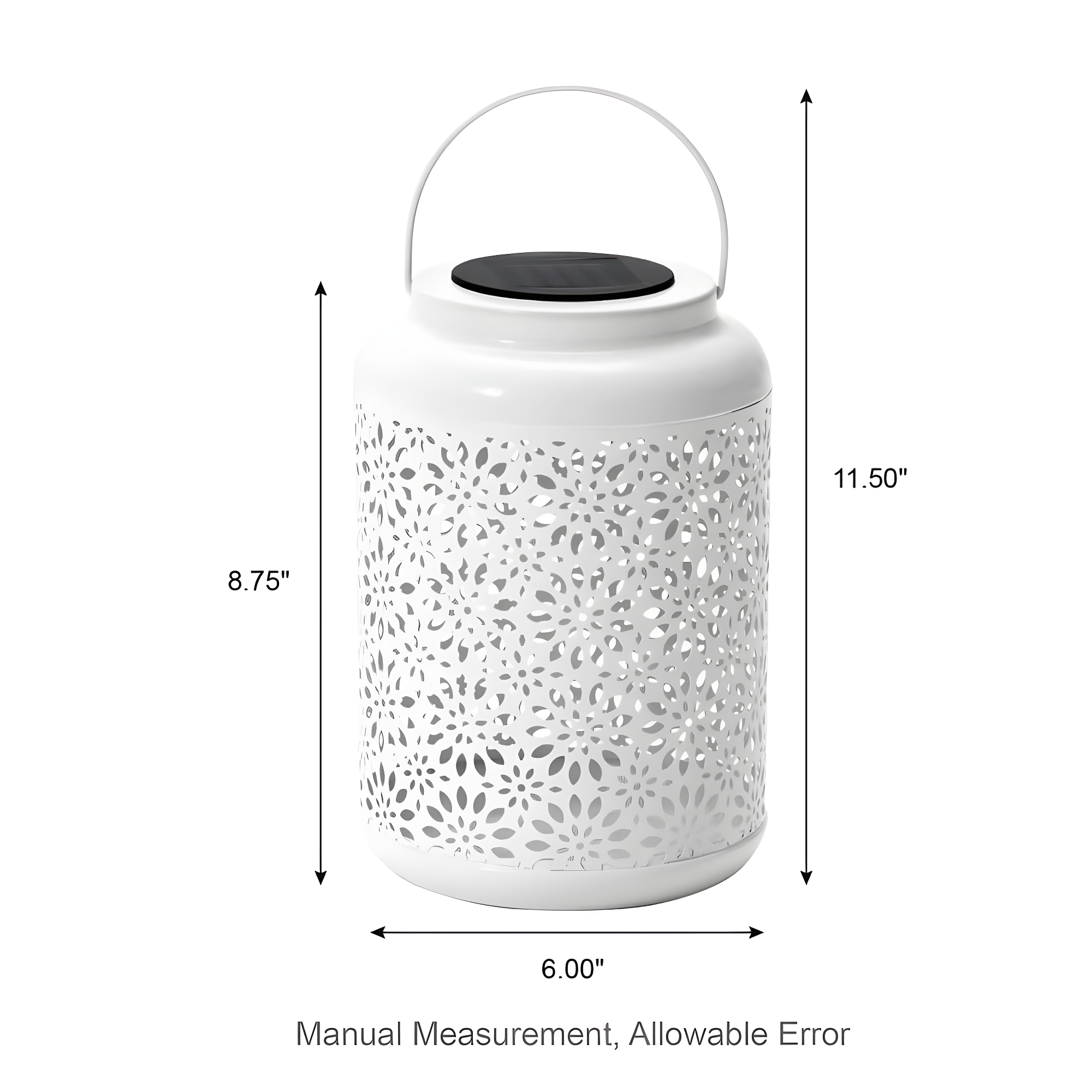 8.75'' Solar Powered Integrated LED Outdoor Lantern