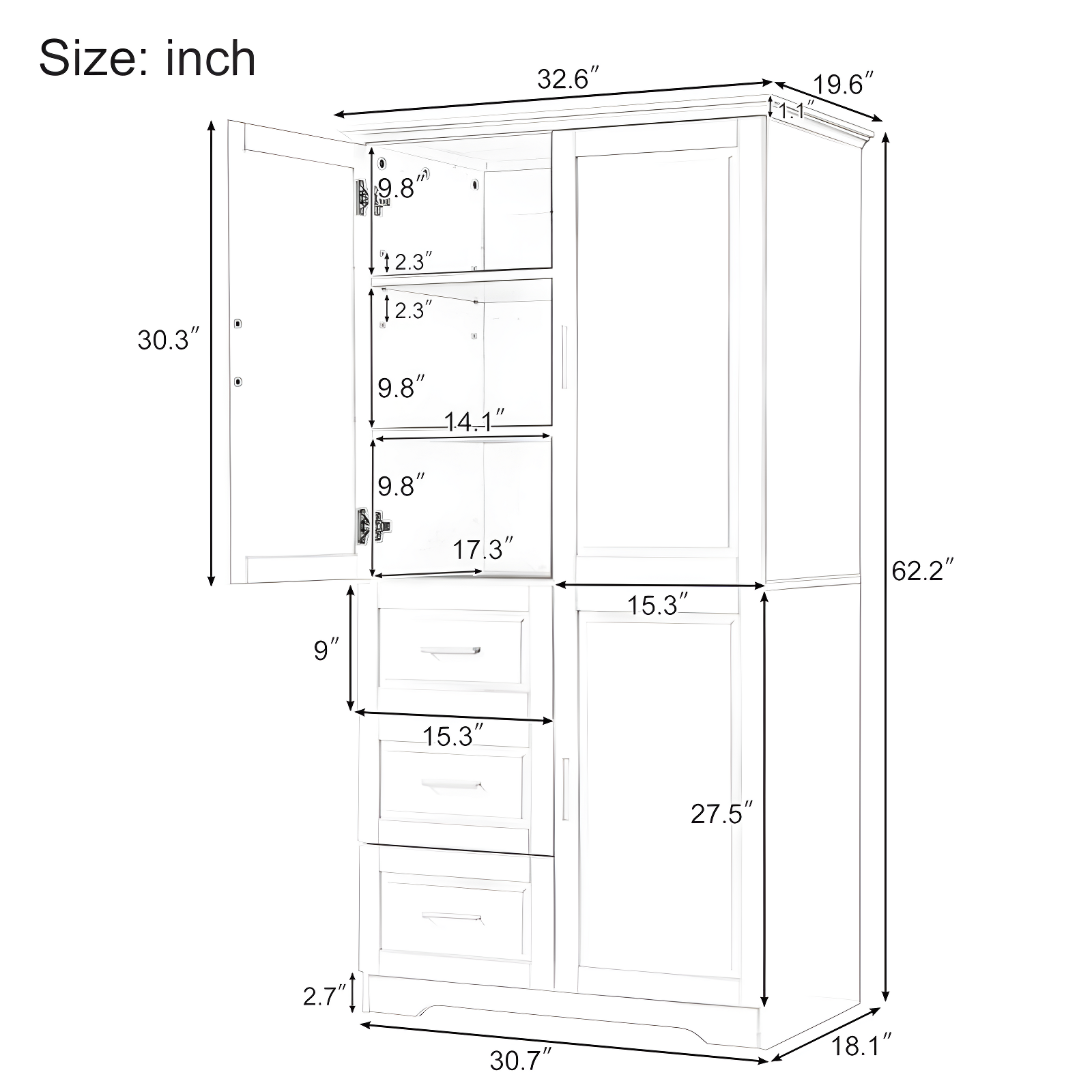 Bathroom Storage Freestanding Bathroom Cabinet