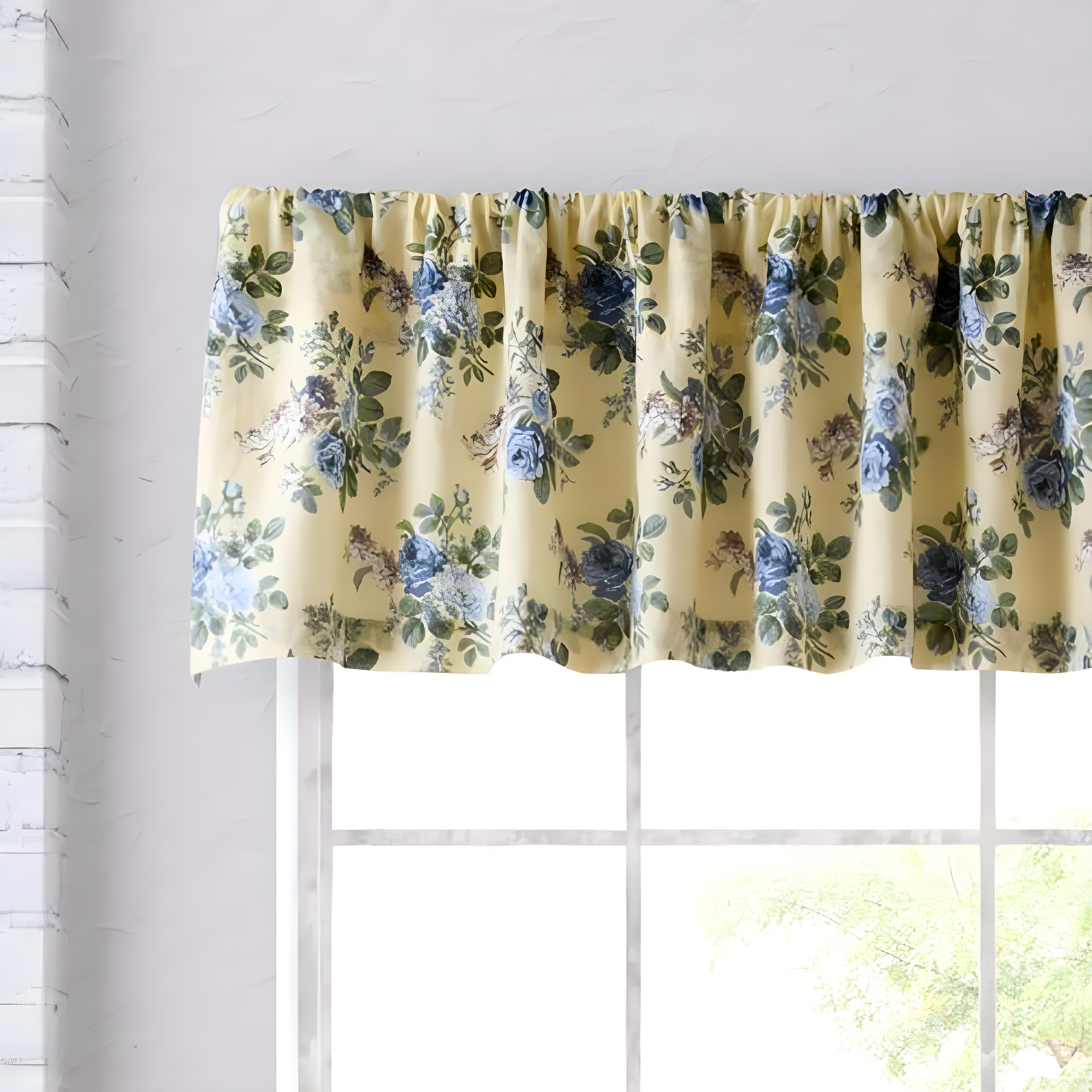 Linley Pastel Yellow 86" Window Valance