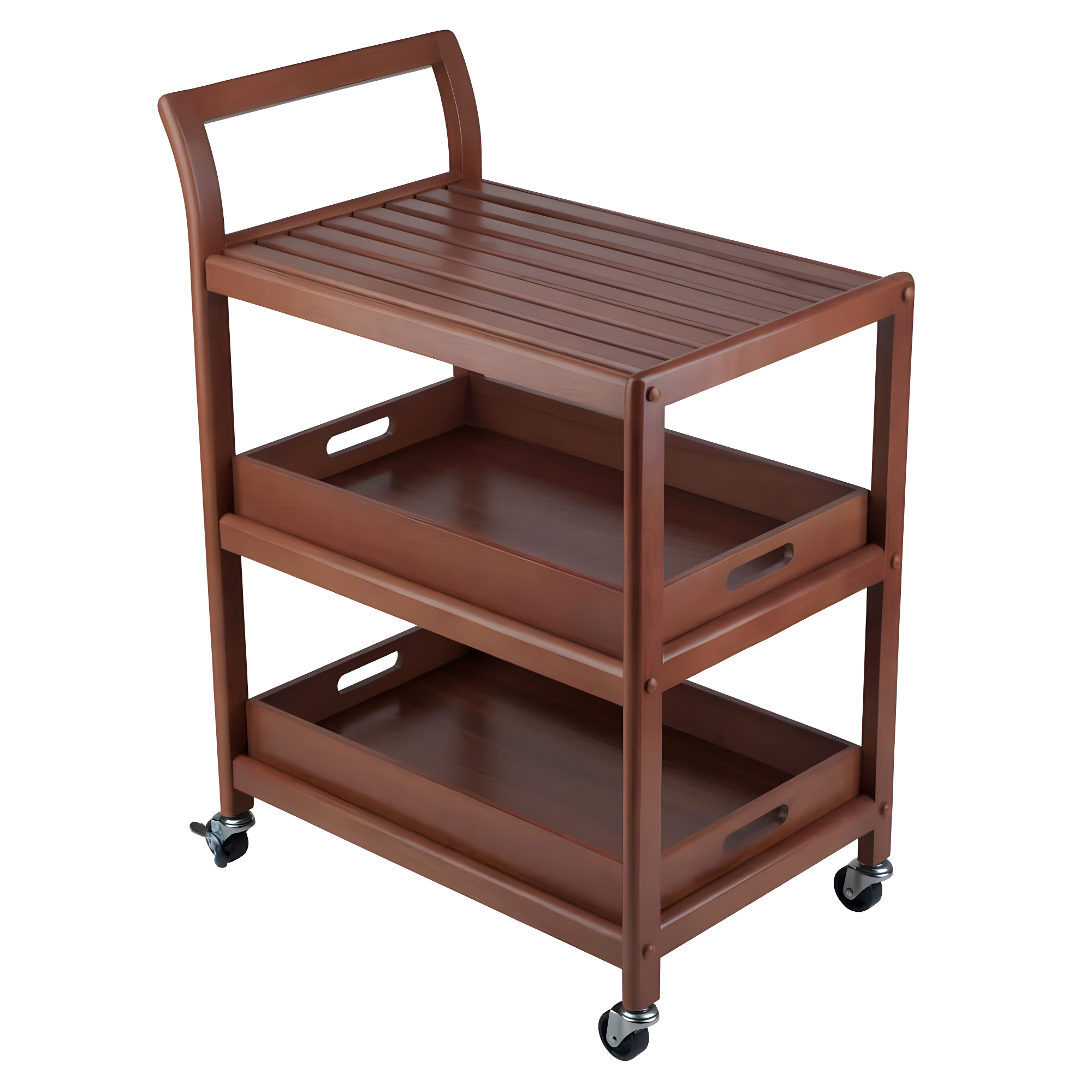 Skyline Decor Albert 33.27'' H x 24.8'' W Utility Cart with Wheels