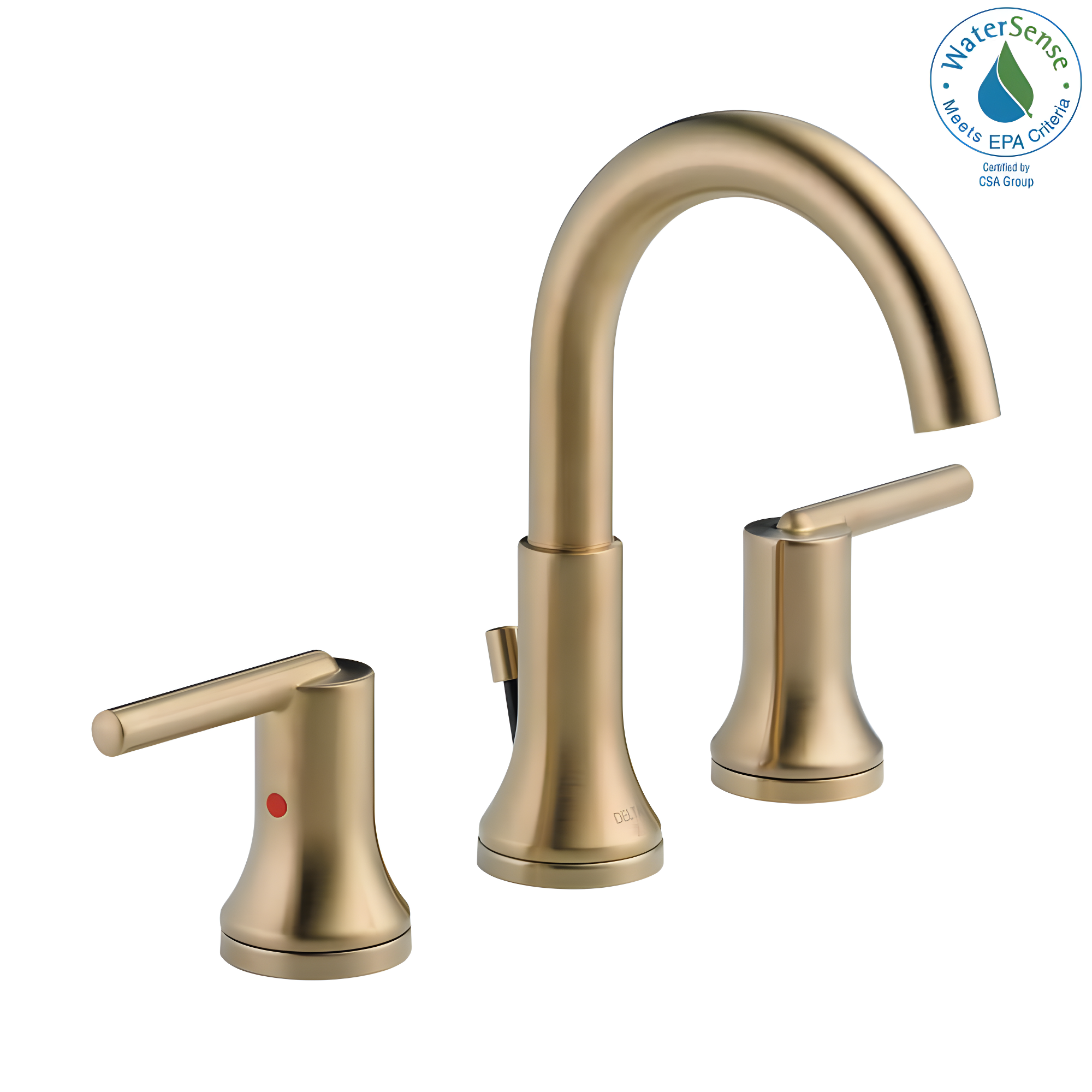 Trinsic Widespread Bathroom Faucet 3 Hole, 2-handle Bathroom Sink Faucet with Drain Assembly