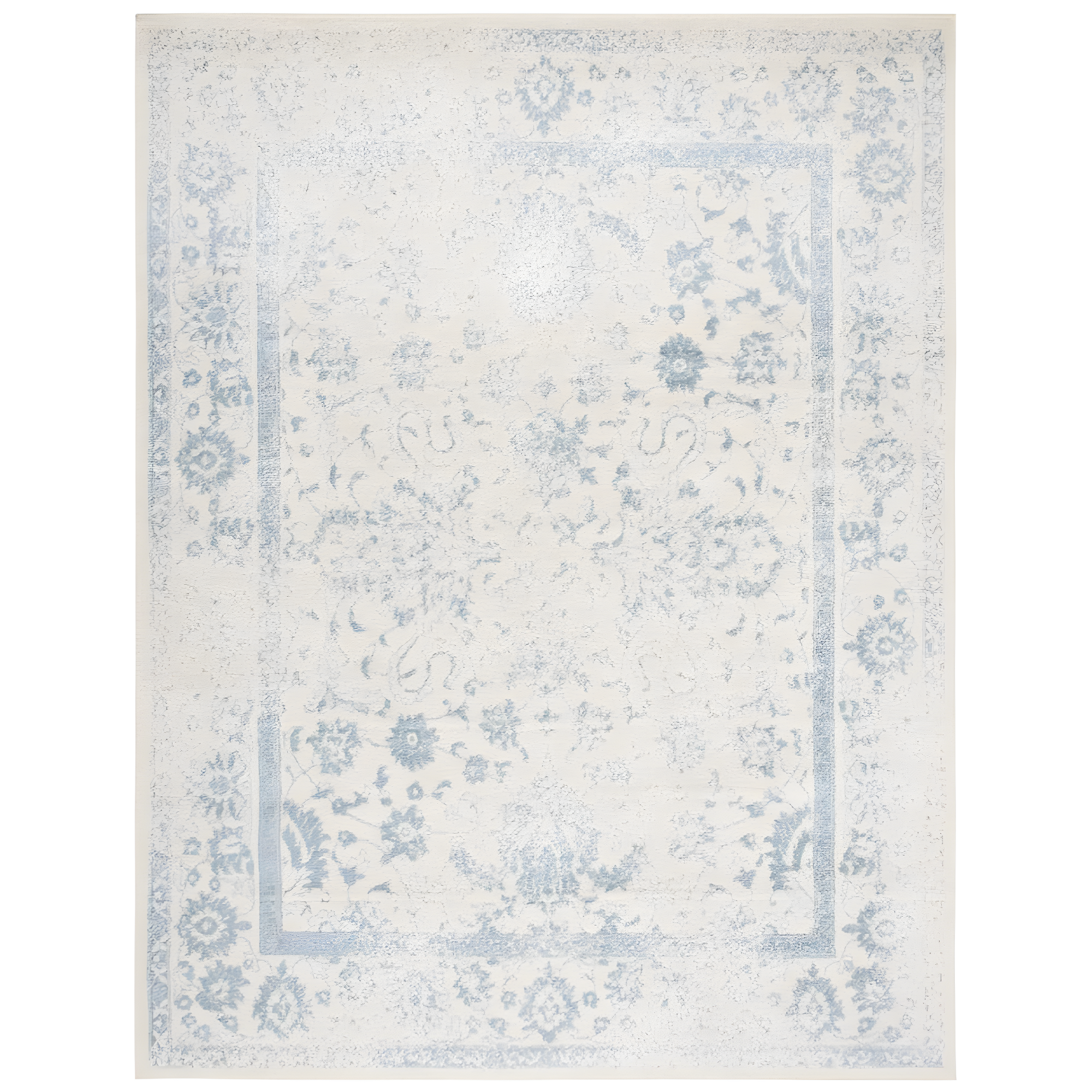 Adirondack ADR109 Machine Made Indoor Area Rug - Ivory/Slate - 11'x15' - Safavieh