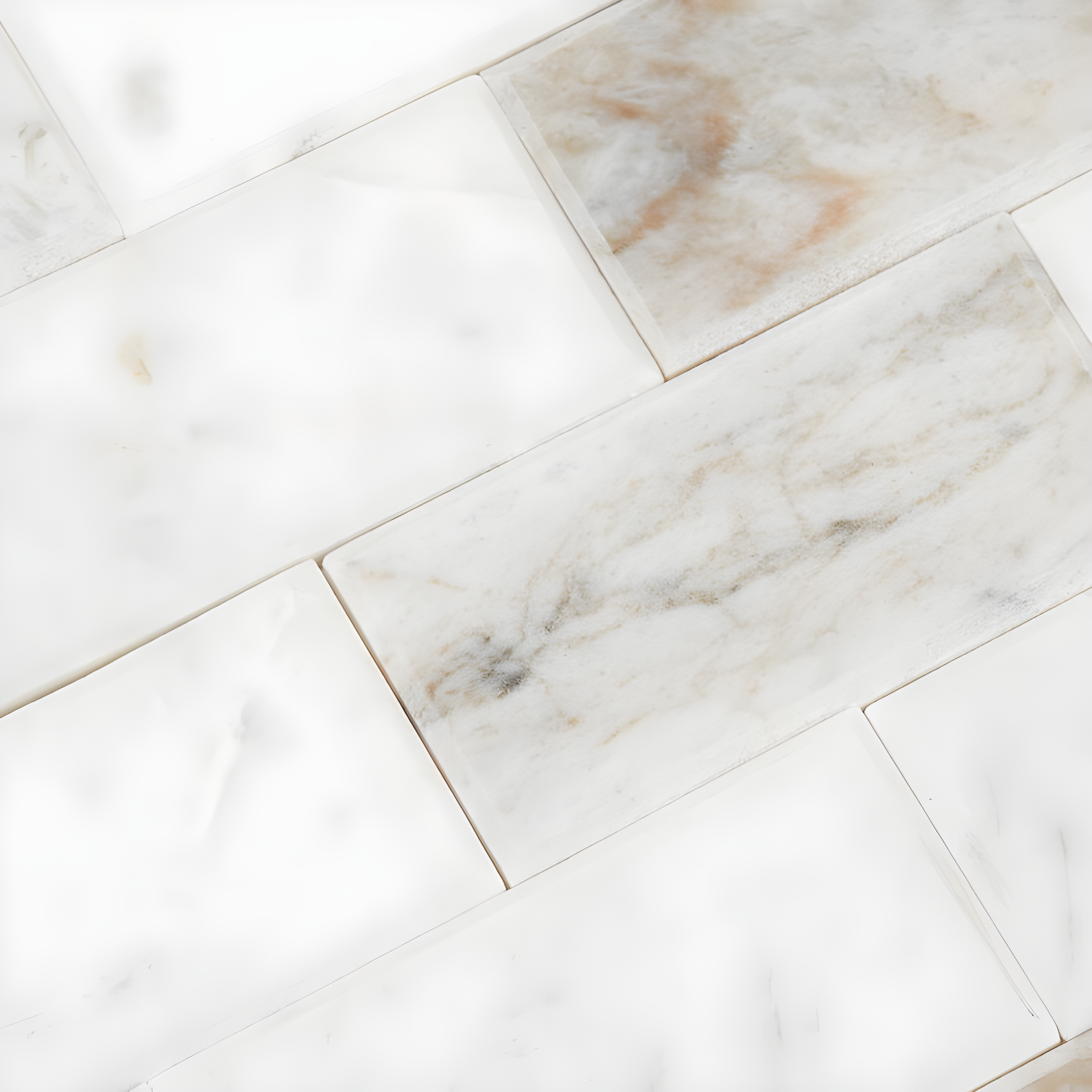 Daltile Simply Stick Mosaix 4'' W x 2'' L Natural Stone Peel and Stick Mosaic Tile