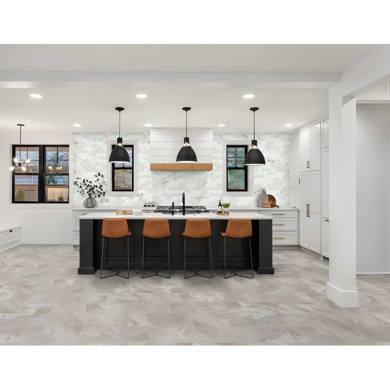 Daltile Simply Stick Mosaix 4'' W x 2'' L Natural Stone Peel and Stick Mosaic Tile