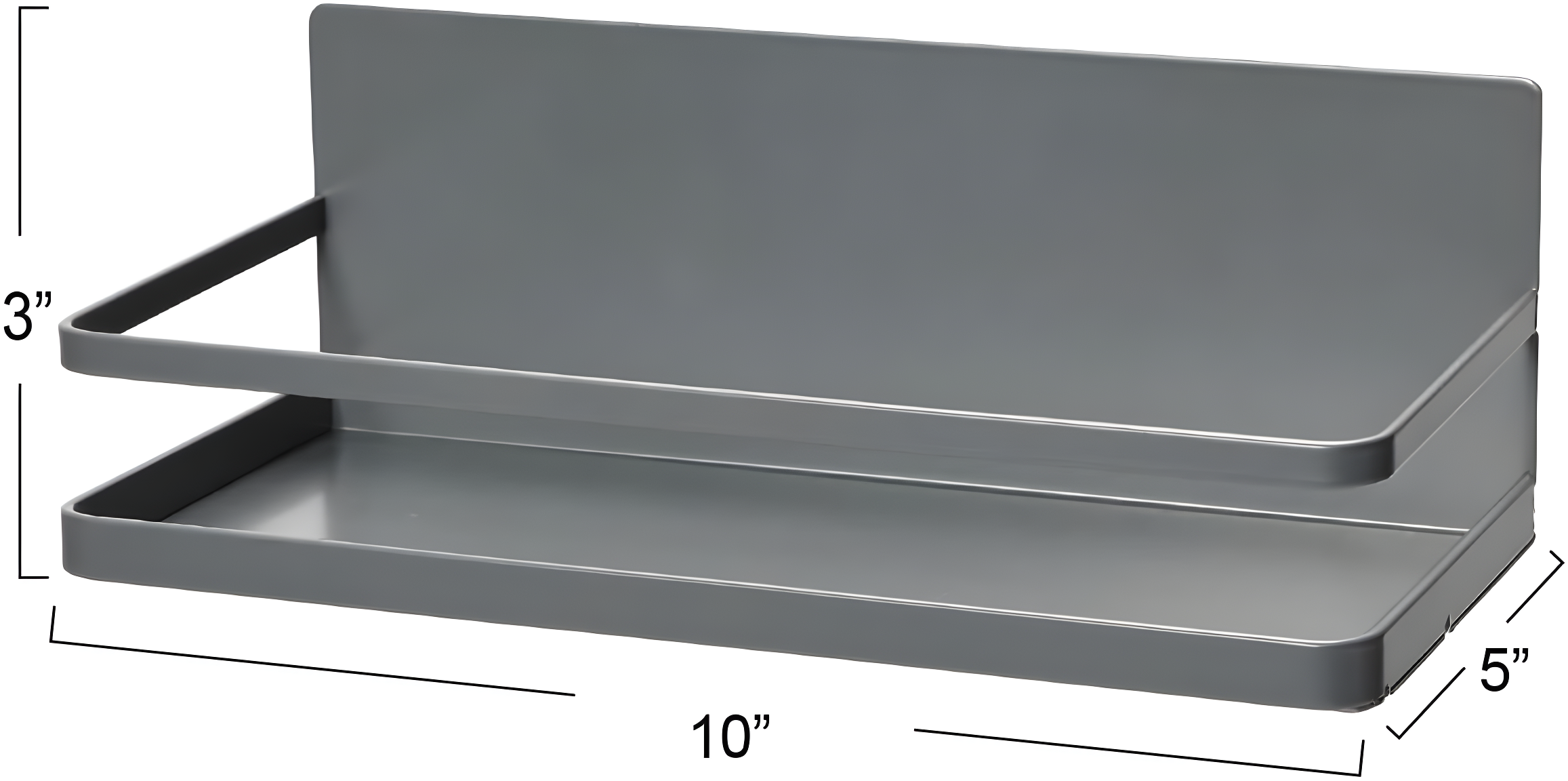 Metal Magnetic Spice Organizer, Grey