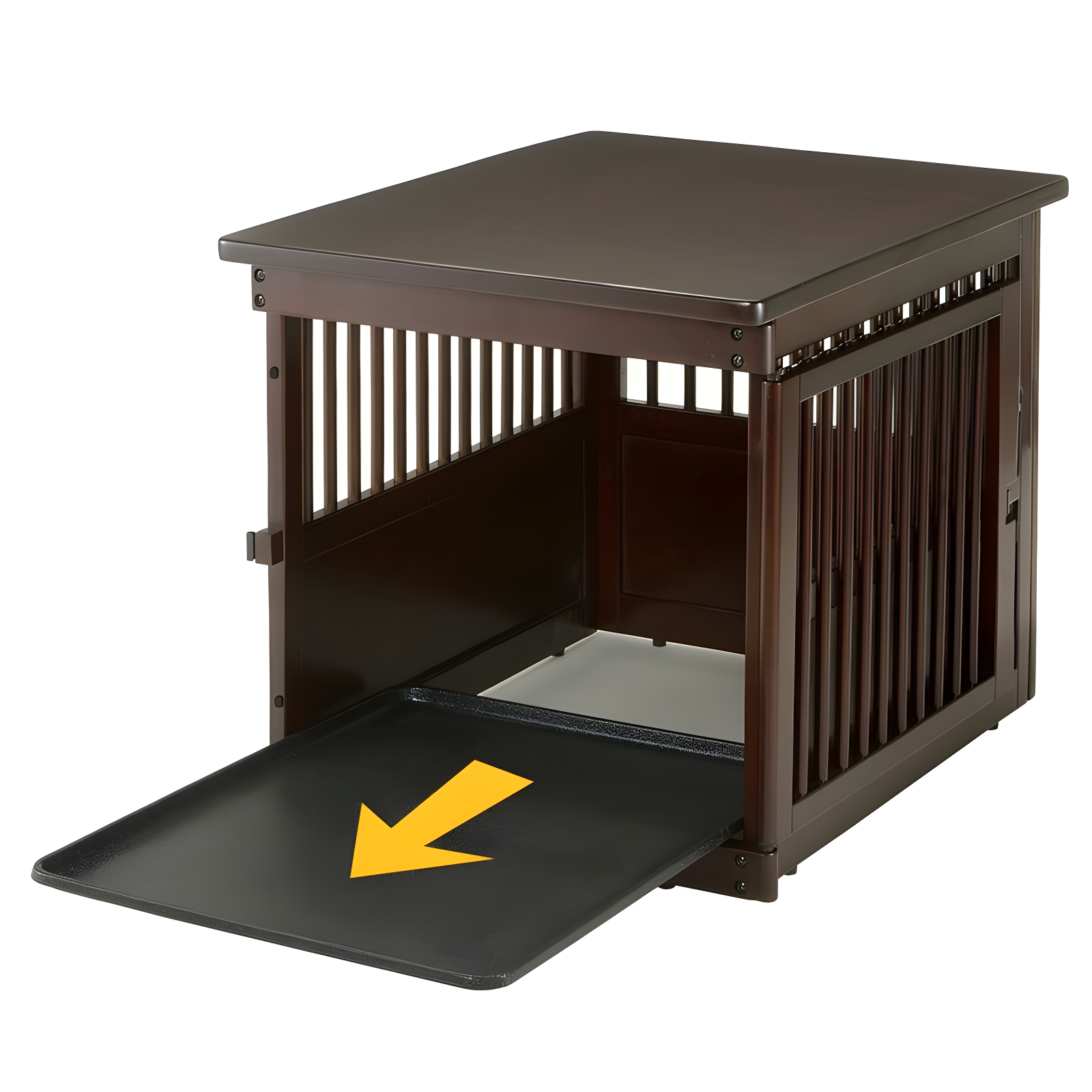 Wooden End Table Pet Crate
