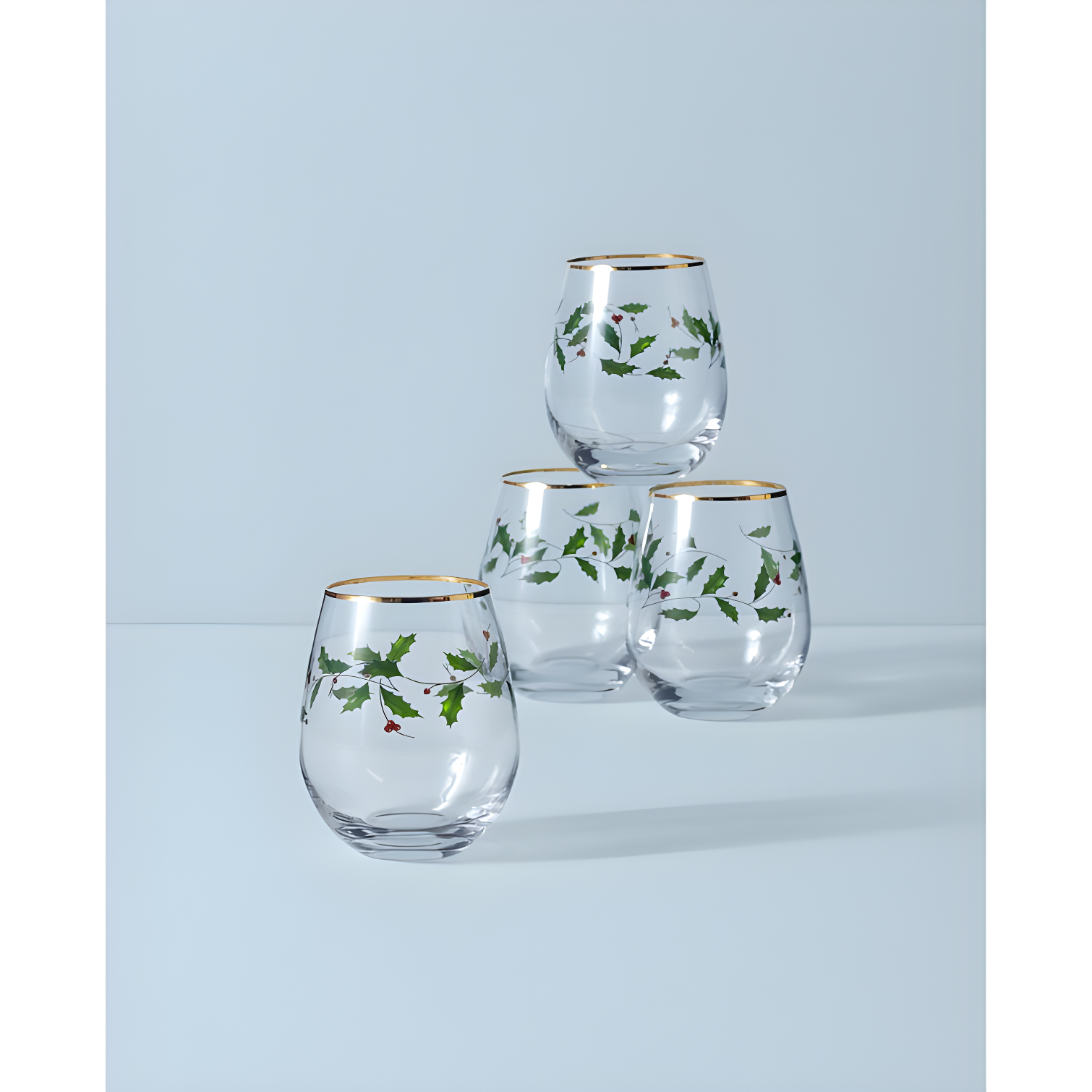 Holiday 4-Piece Wine Glass Set