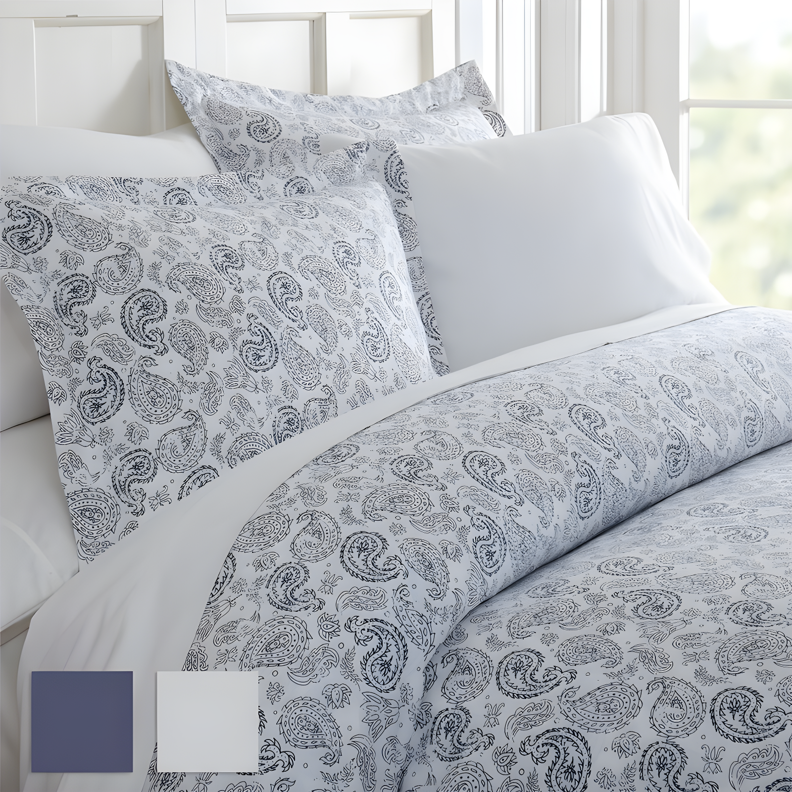 Simply Soft Traditional Paisley Duvet Cover Set