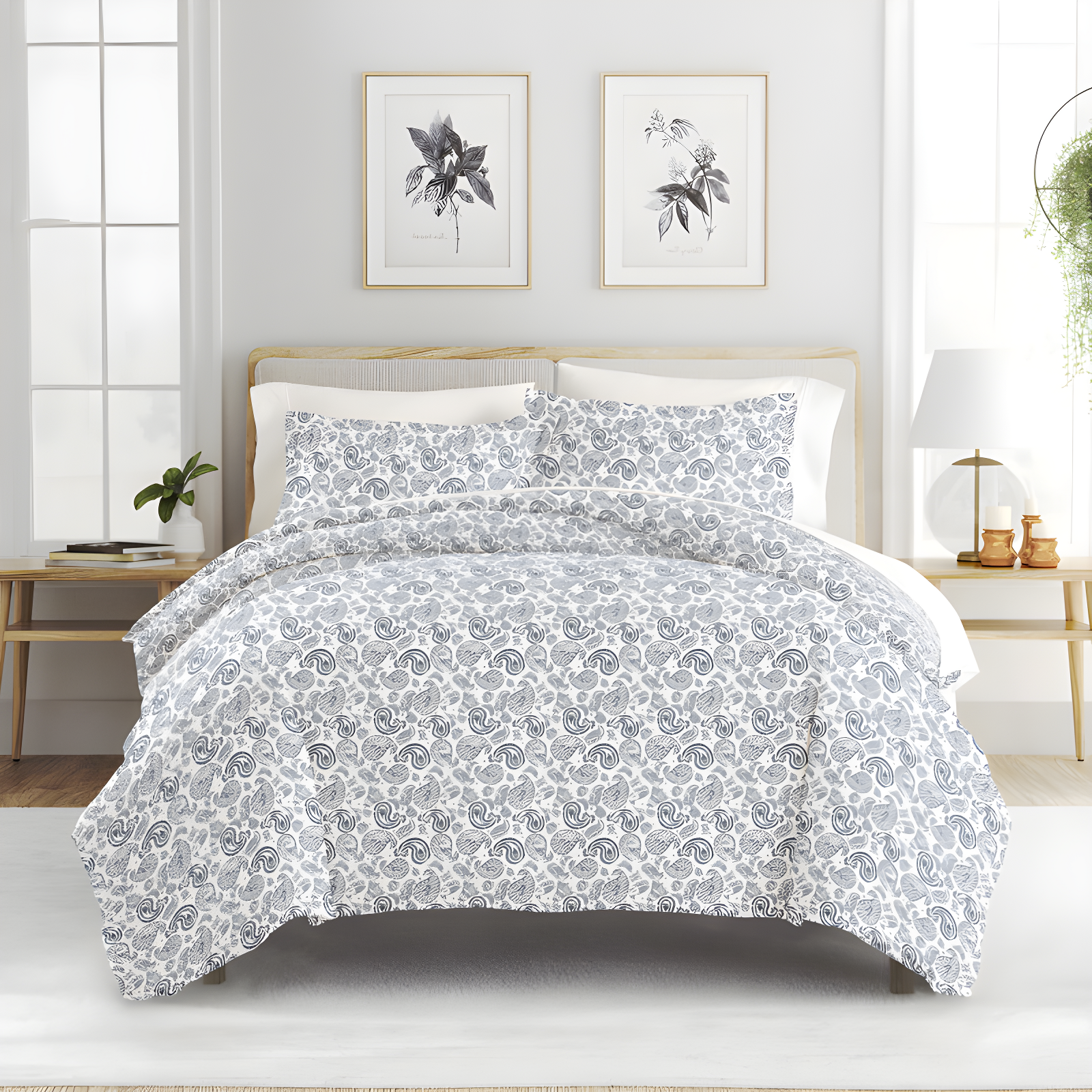 Simply Soft Traditional Paisley Duvet Cover Set