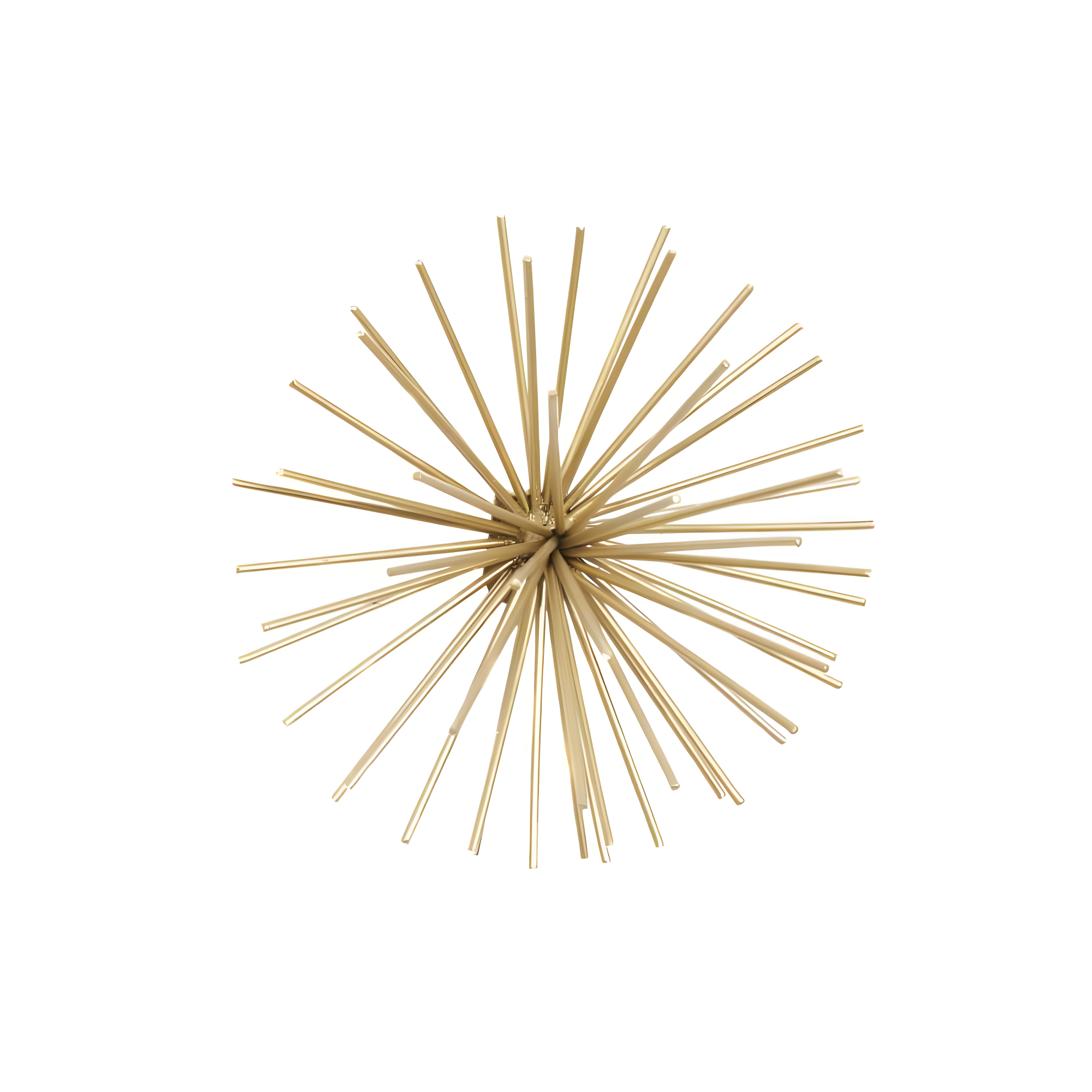 Metal 3D Long Spike Starburst Home Wall Decor Set